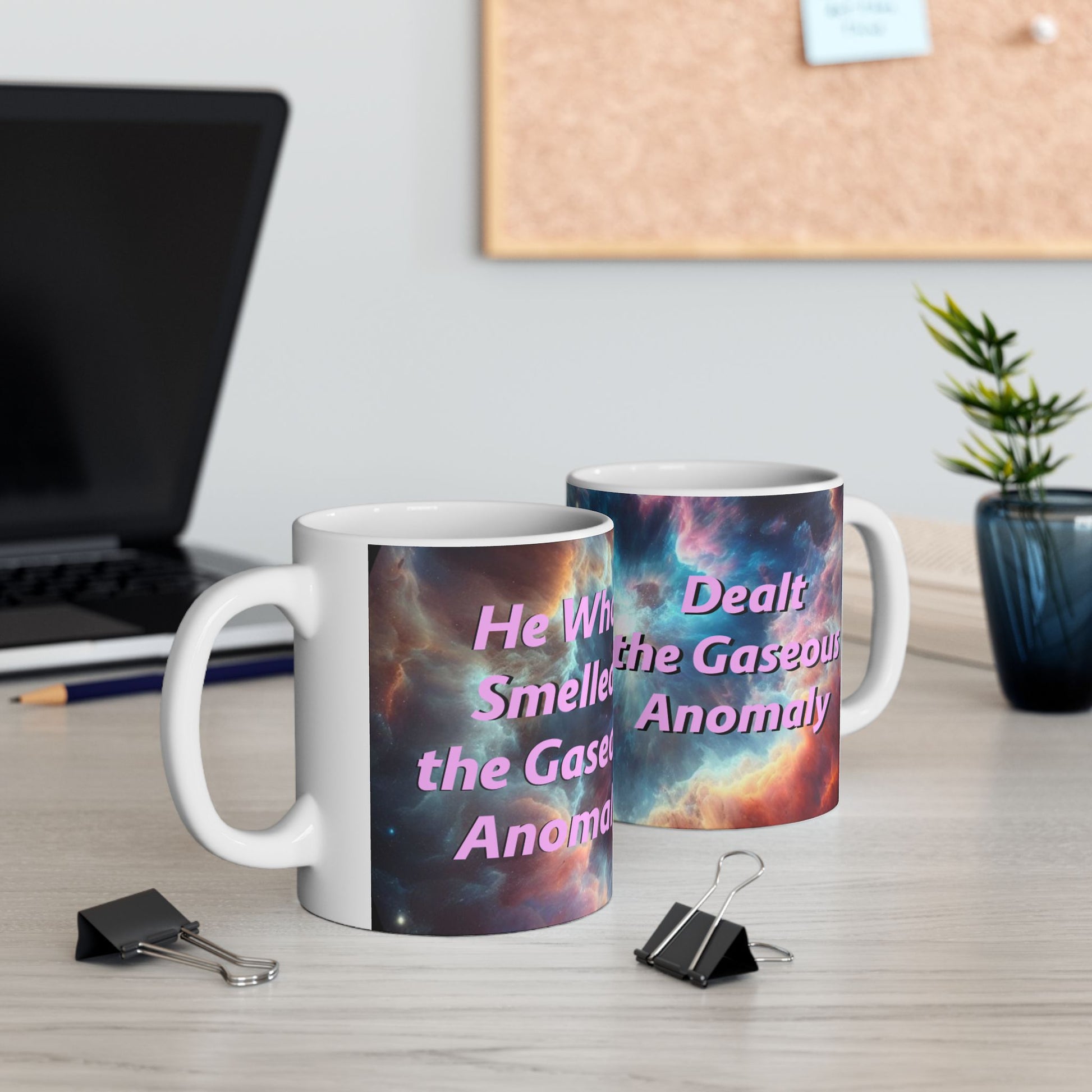 HIlarious Cosmic Ceramic Mug - Galaxy Design for Trekkies and Sci-Fi Fans - Schmartypants