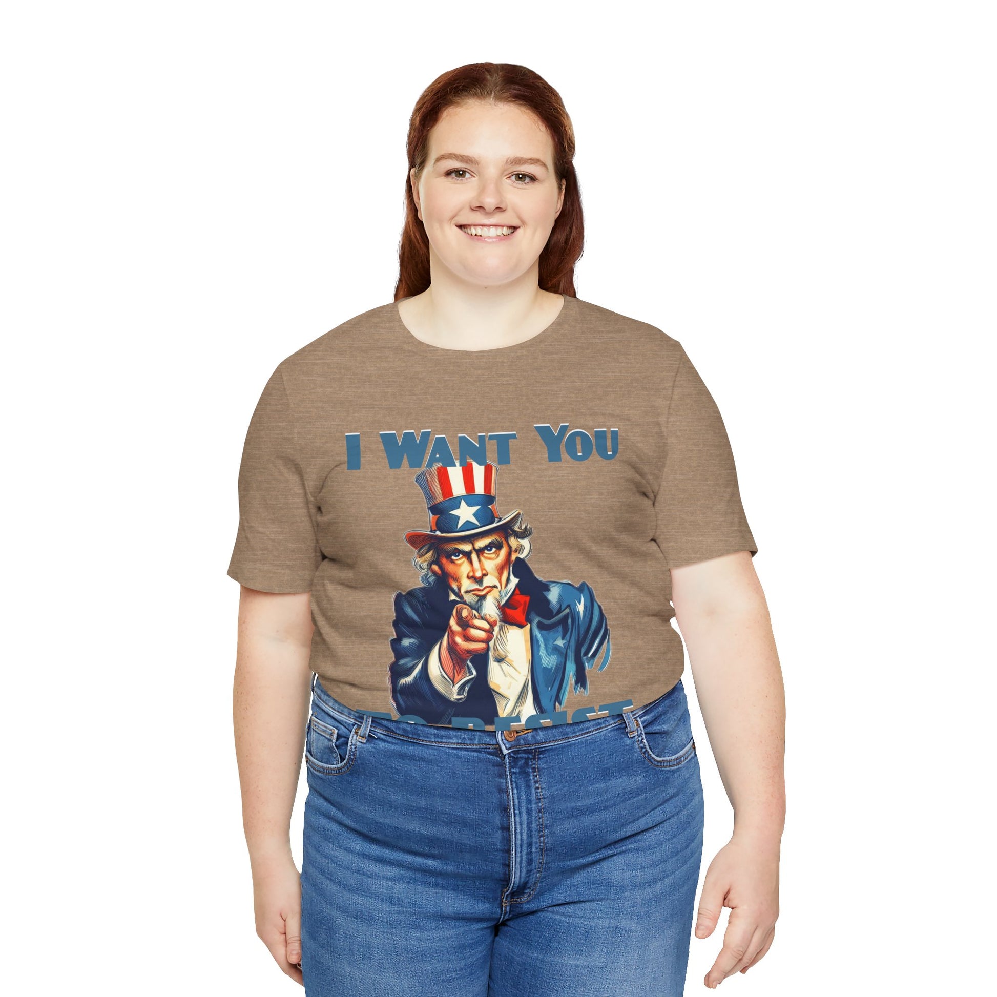 Vintage Uncle Sam 'I Want You to Resist' Unisex Tee - Protest Wear - Clever Resist Tee - Schmartypants