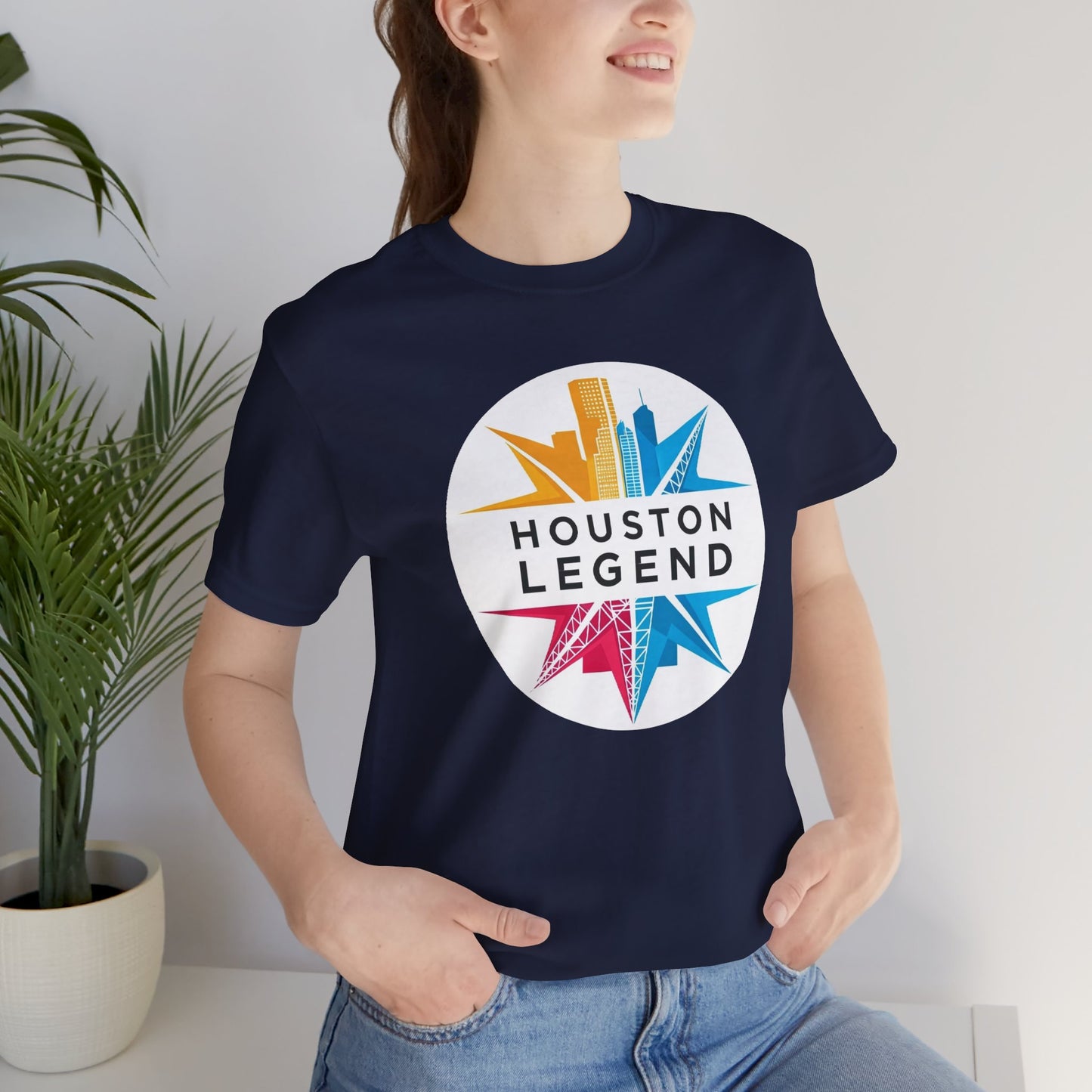 Houston Legend Short Sleeve Tee, Unisex T-Shirt, Houston Souvenir, Urban Fashion, Casual Wear, Gift for Houston Lovers