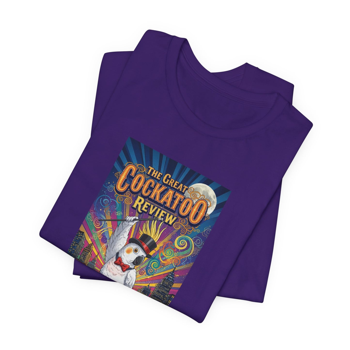 Grand Opening Cockatoo Review Tee - Funny Bird Graphic T-Shirt, Unique Gift for Cockatoo Owners, Casual Wear, Animal Lover Shirt