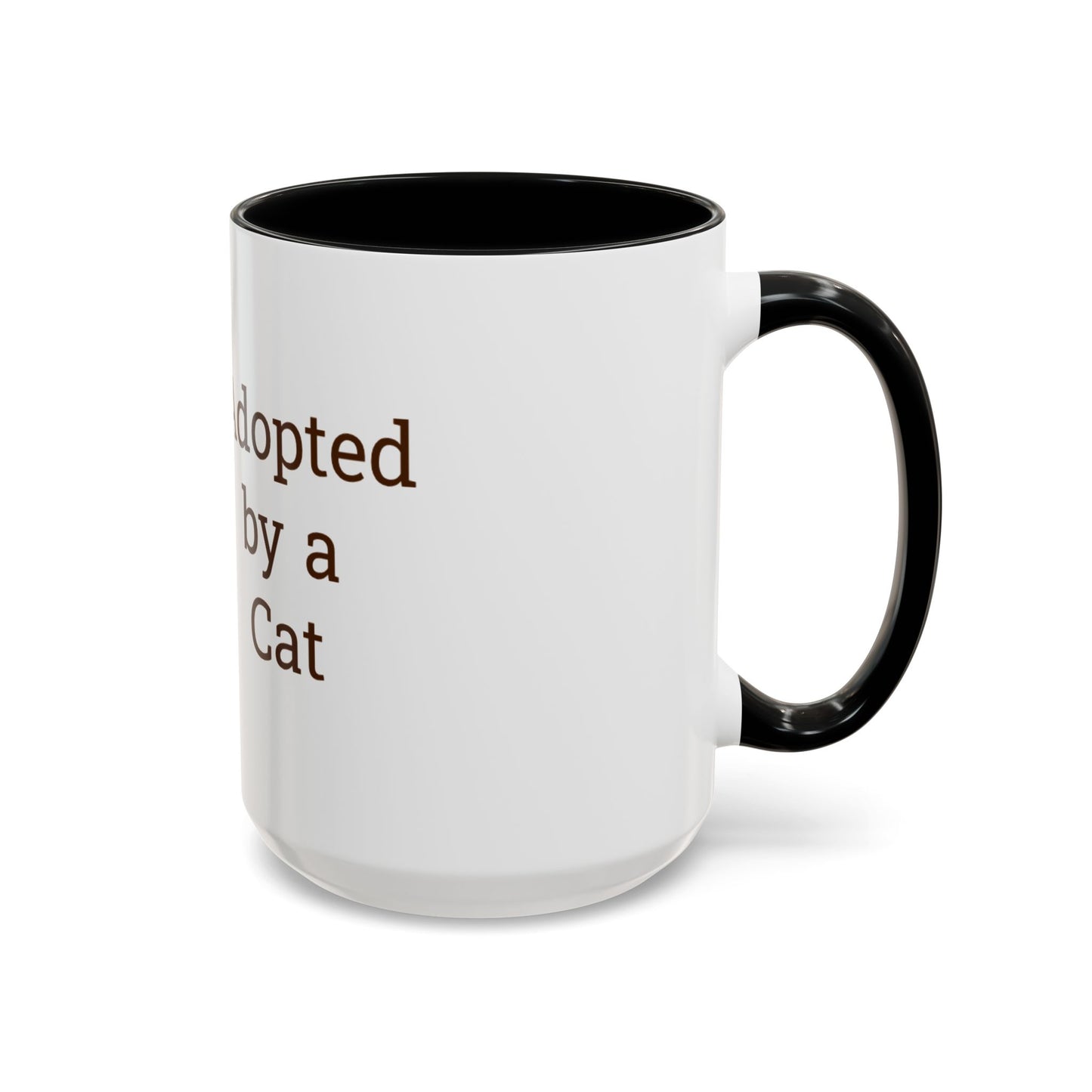 Adopted by a Cat Accent Coffee Mug - Perfect Gift for Cat Lovers - Funny Cat - Feline Humor - Schmartypants