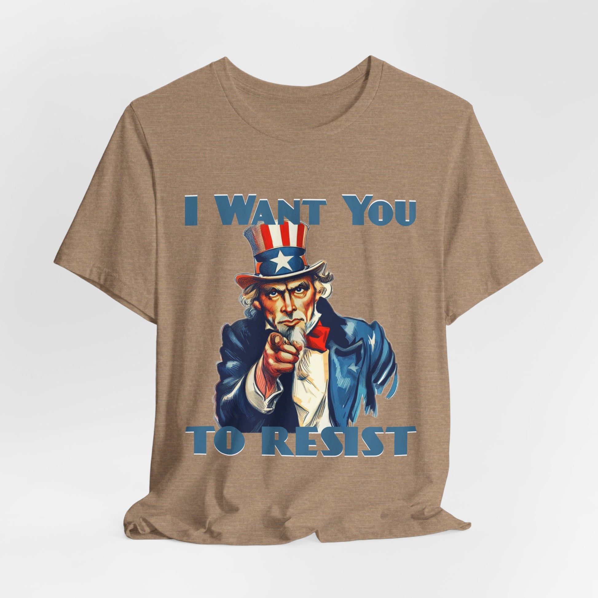 Vintage Uncle Sam 'I Want You to Resist' Unisex Tee - Protest Wear - Clever Resist Tee - Schmartypants