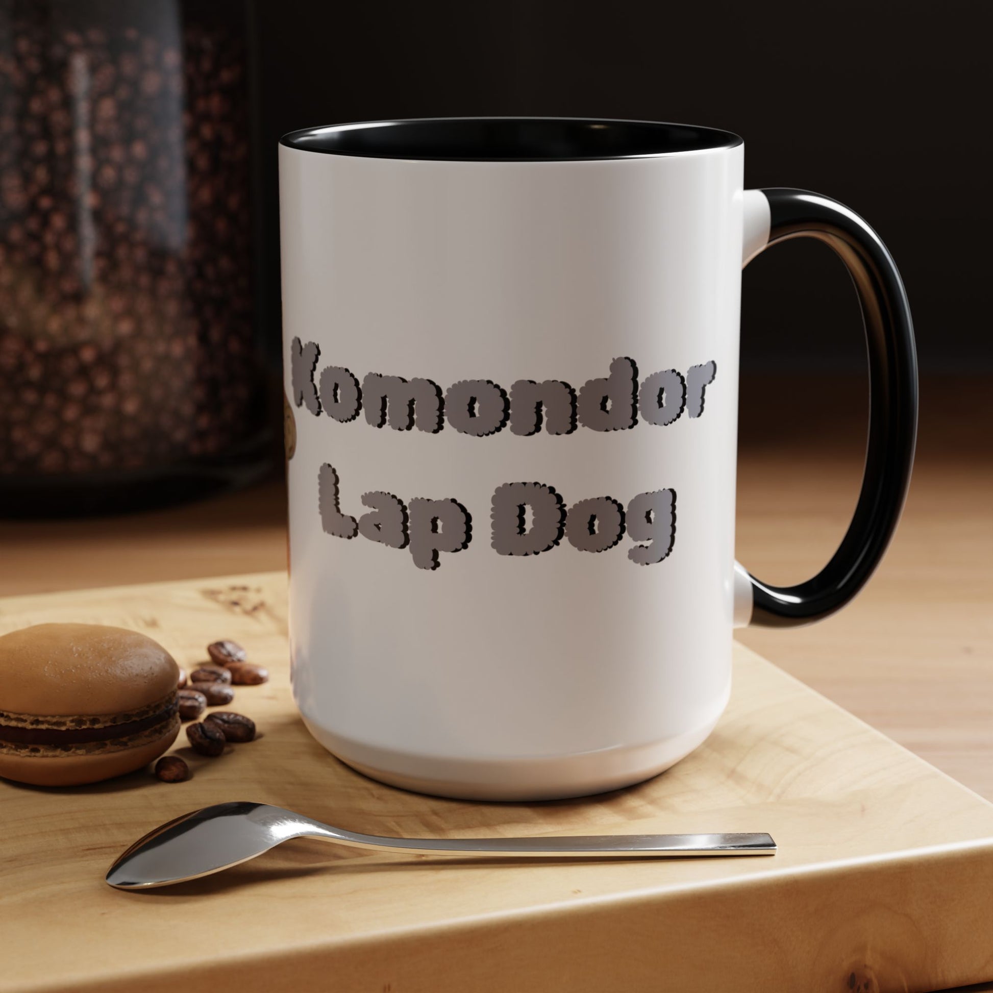 Komondor Lap Dog Coffee Mug - Funny Pet Lovers Gift - 11oz & 15oz - Schmartypants