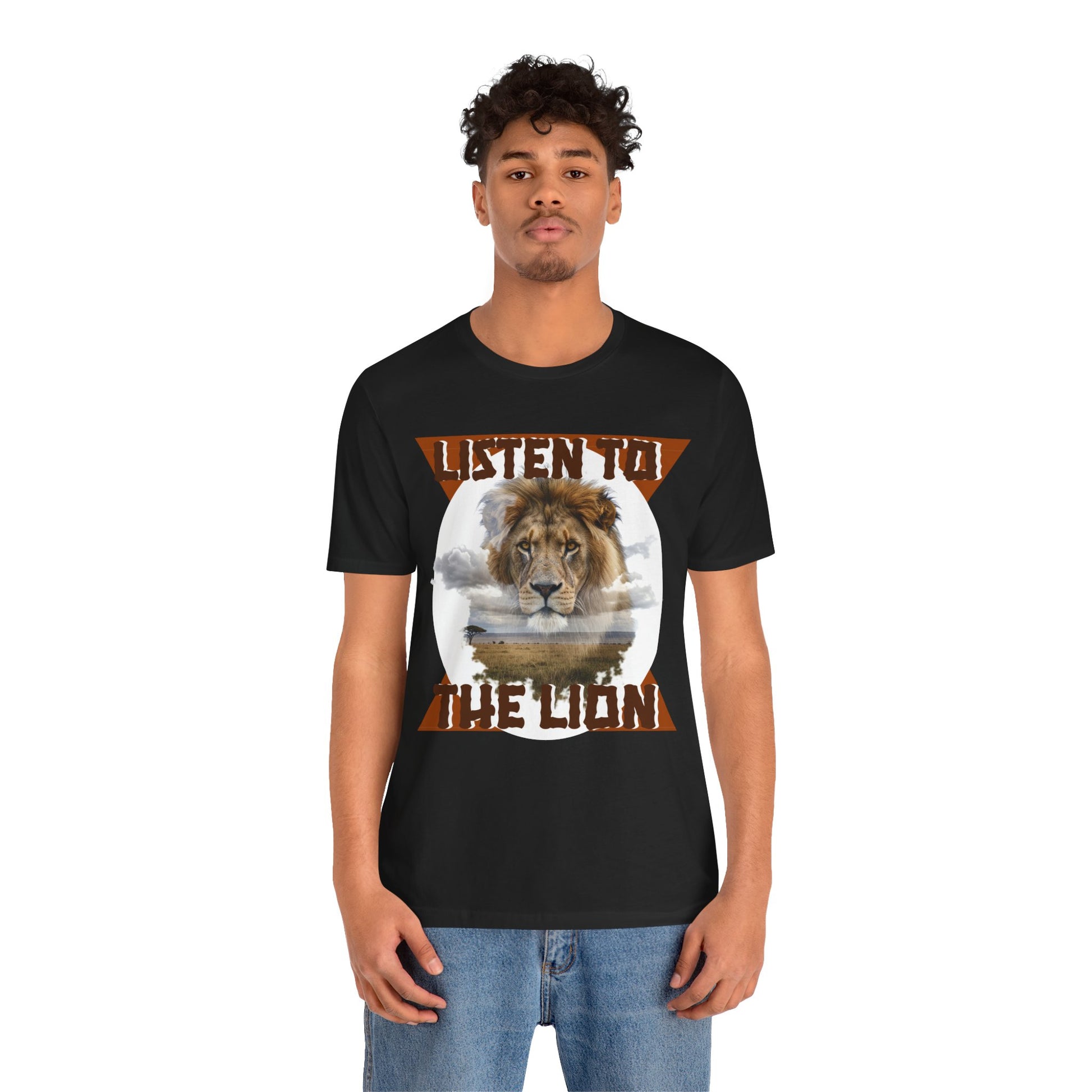 Listen to the Lion Unisex Tee, Casual T-Shirt, Wildlife Lover Gift, Nature Enthusiast Apparel, Birthday Present, Adventure Wear, Van Morrison Fans - Schmartypants
