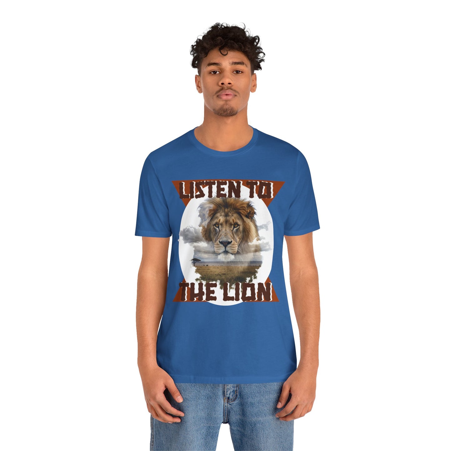 Listen to the Lion Unisex Tee, Casual T-Shirt, Wildlife Lover Gift, Nature Enthusiast Apparel, Birthday Present, Adventure Wear, Van Morrison Fans - Schmartypants