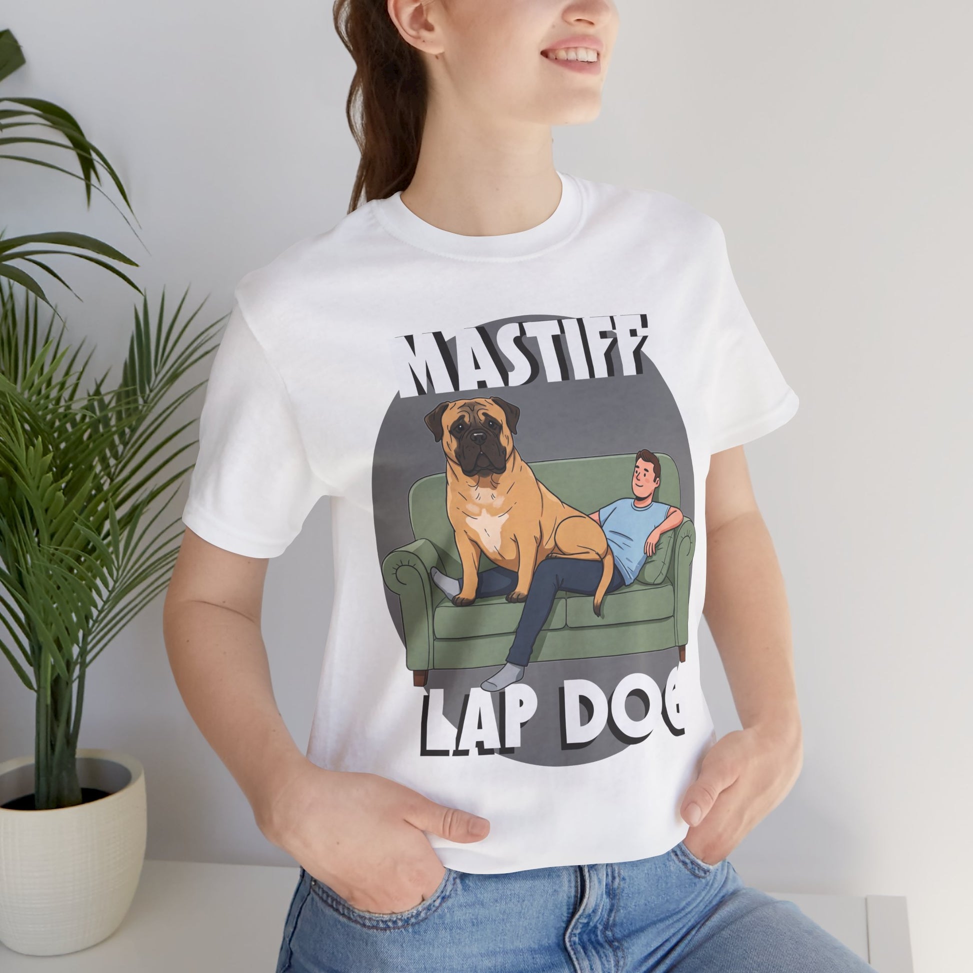 Mastiff Lap Dog Tee | Funny Dog Lover Shirt, Pet Owner Gift, Casual Wear, Birthday Present, Animal Lover Apparel - Schmartypants
