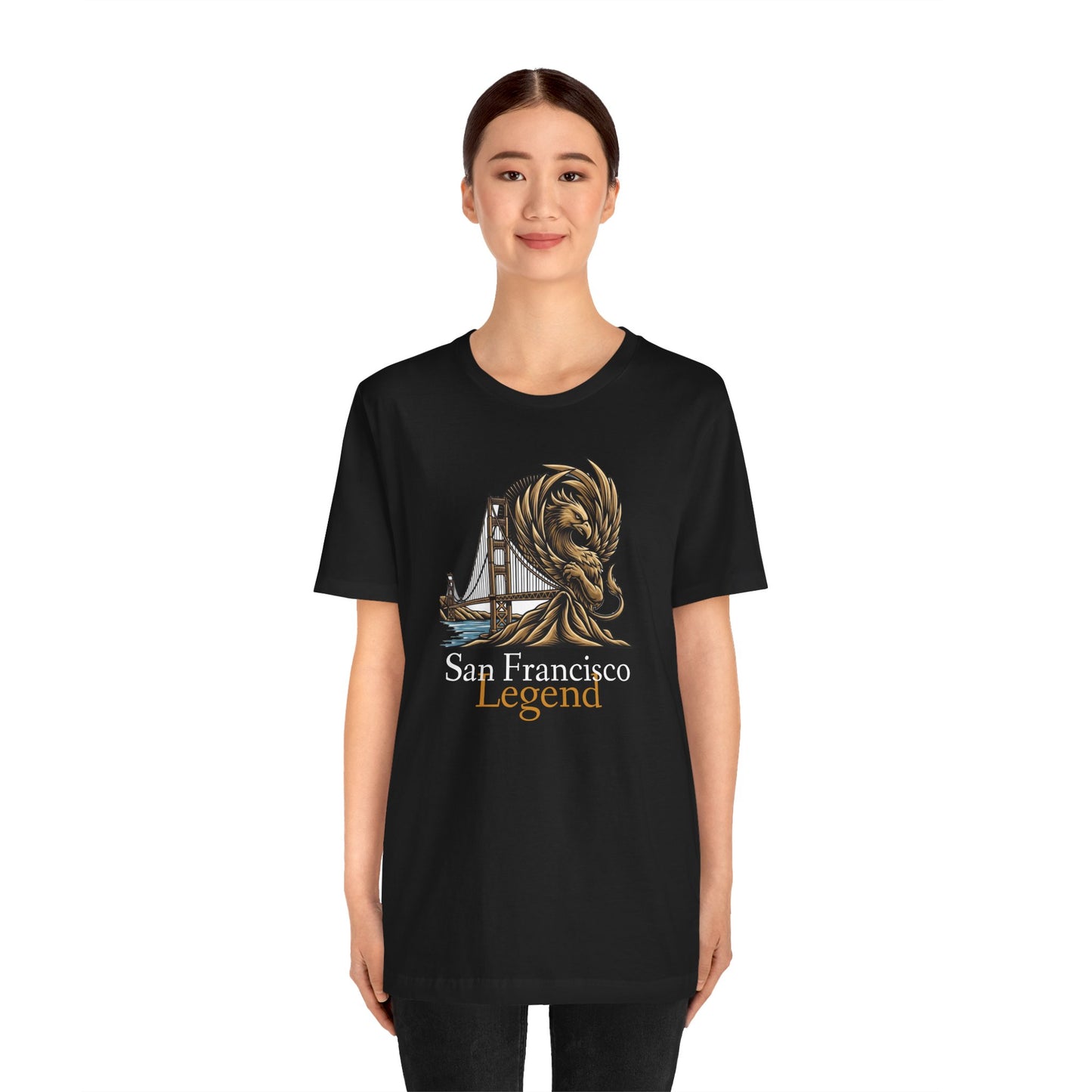 San Francisco Legend Tee - Unisex Jersey Short Sleeve T-Shirt, Gift for Tourists, Travel Souvenir, San Francisco Apparel, Urban Streetwear, SF Souvenir Tee