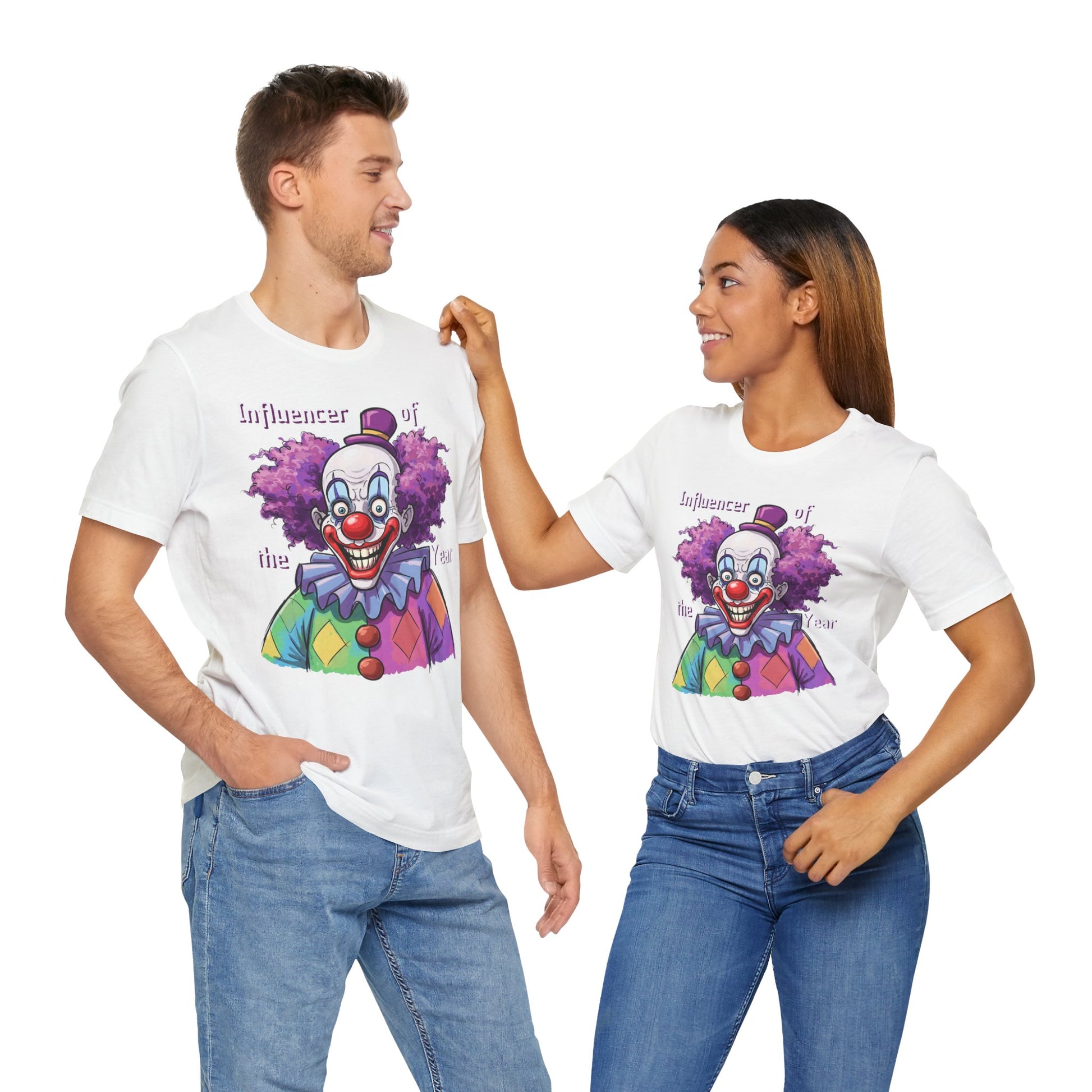 Influencer of the Year Clown T-Shirt - Funny Unisex Jersey Tee - Schmartypants