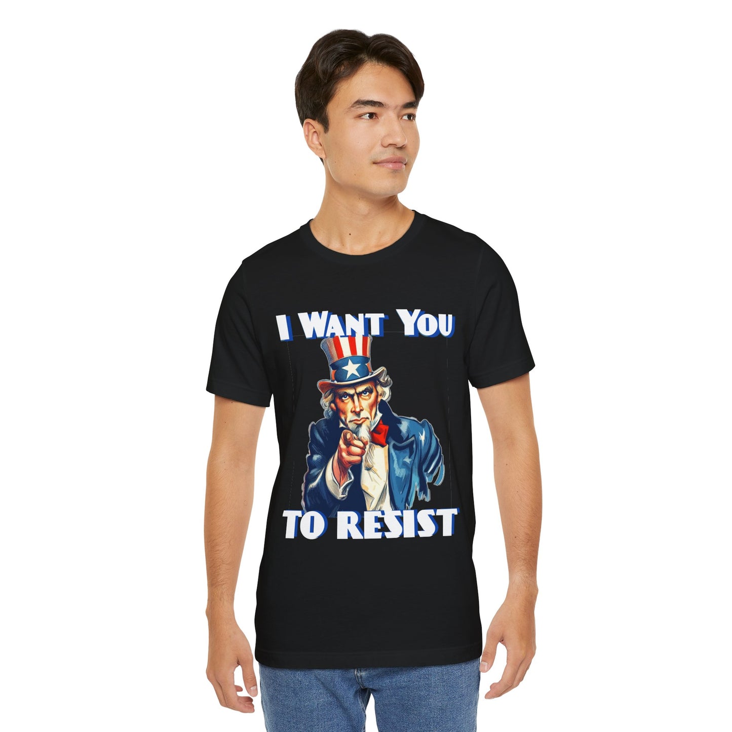 Vintage Uncle Sam 'I Want You to Resist' Unisex Tee - Protest Wear - Clever Resist Tee - Schmartypants
