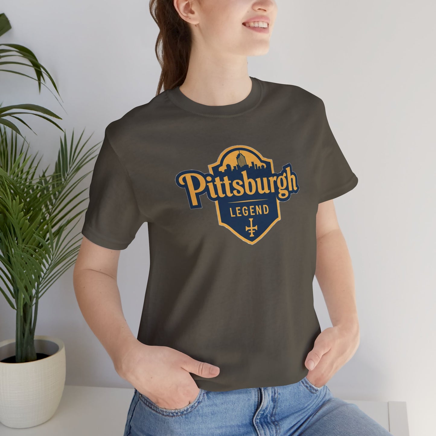 Pittsburgh Legend Tee - Unisex Jersey Short Sleeve T-Shirt, Perfect for Sports Fans, Gifts, Casual Wear, Team Spirit, Pittsburgh Souvenir Tee