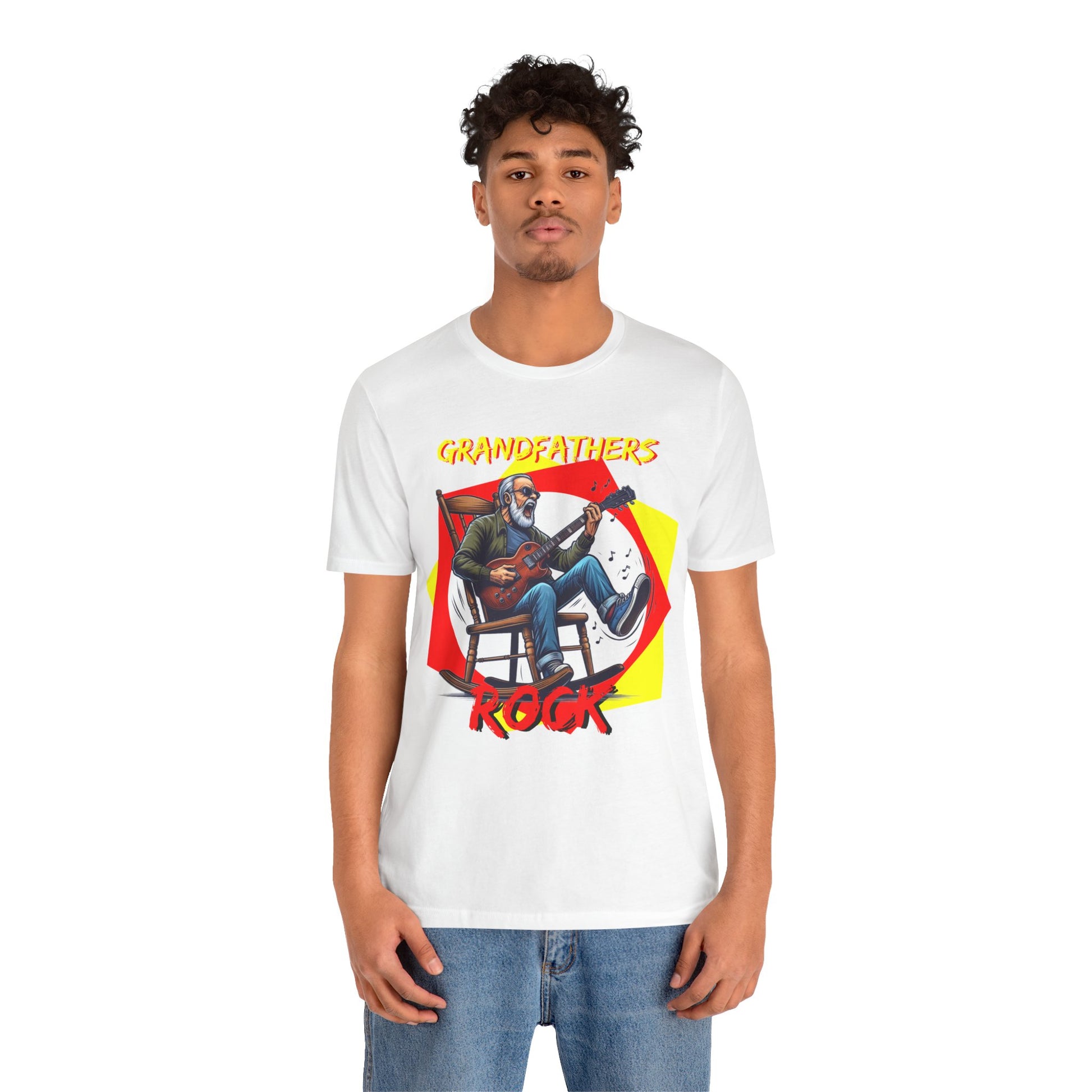 Grandfathers Rock Unisex Tee | Funny, Cool Graphic T-Shirt for Music Lovers, Birthdays, Father's Day - Schmartypants