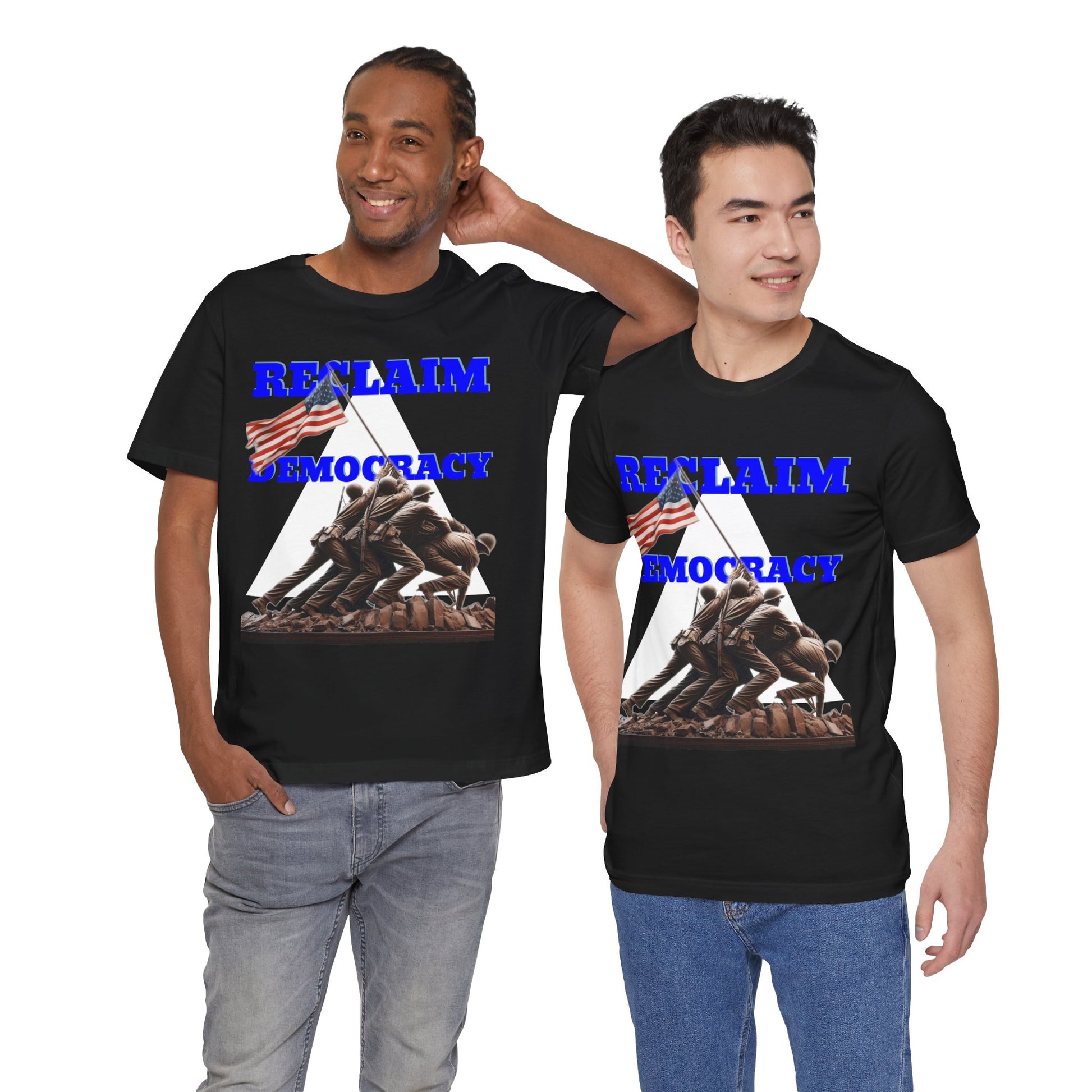 Reclaim Democracy Unisex Jersey Tee - Soft Cotton Activist Shirt - Protest Wear - Schmartypants