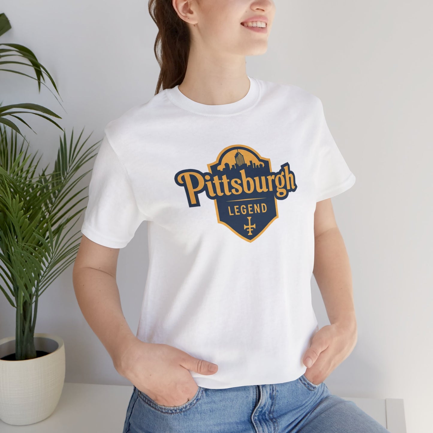 Pittsburgh Legend Tee - Unisex Jersey Short Sleeve T-Shirt, Perfect for Sports Fans, Gifts, Casual Wear, Team Spirit, Pittsburgh Souvenir Tee