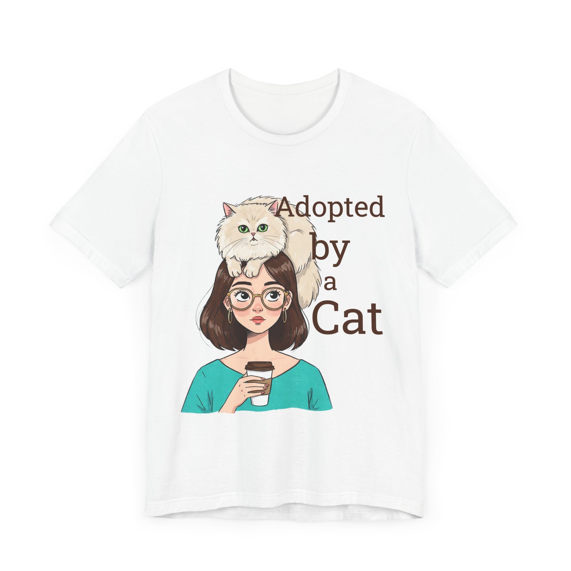Adopted by a Cat Unisex Tee - Perfect Gift for Cat Lovers - Cat Humor - Schmartypants