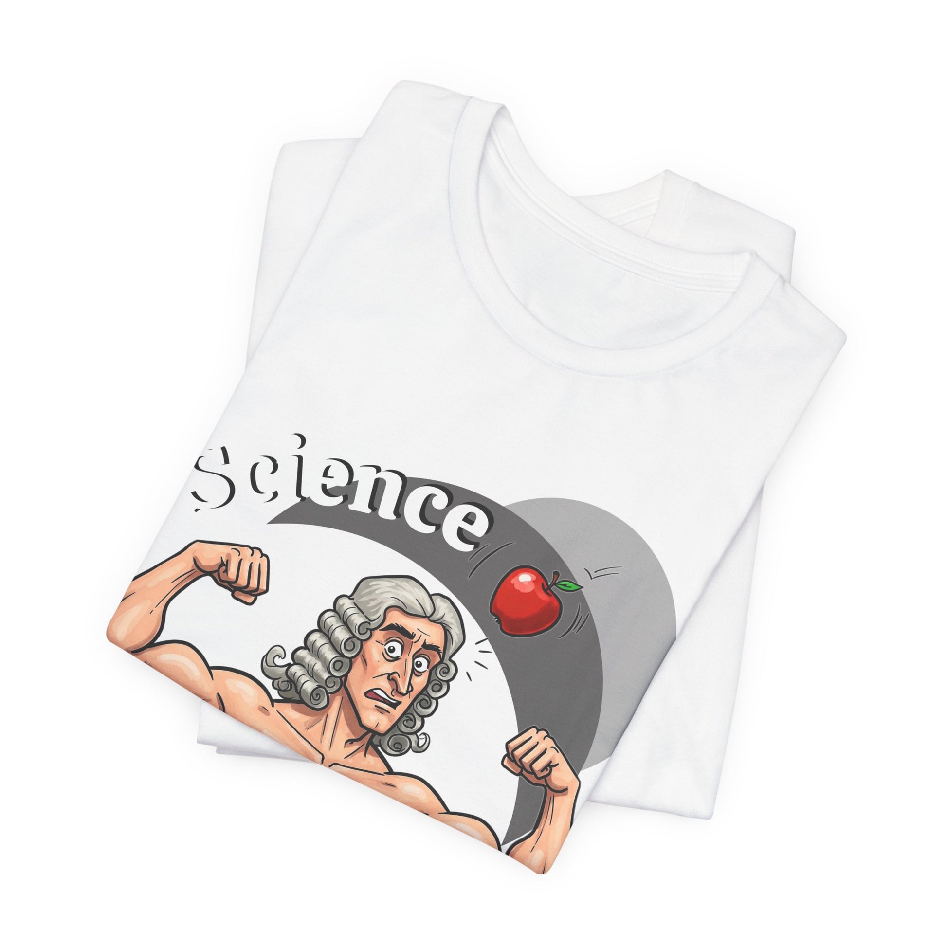 Funny 'Science Buff' Unisex Tee, Funny Science Shirt, Gift for STEM Lovers, Academic Humor T-Shirt, Geeky Top, Science Enthusiast Apparel, Sir Isaac Newton Fans - Schmartypants