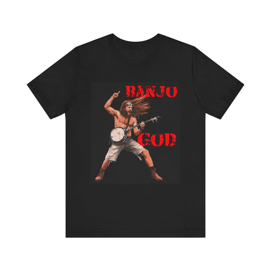 Banjo God Unisex Jersey Tee - Fun & Vibrant Music Apparel - Schmartypants