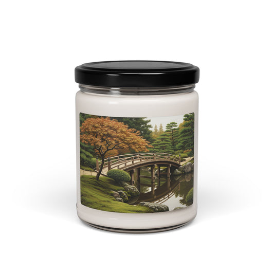 Soy Candle, Meditation Candle, Japanese Garden Decor, Relaxing Candle, Pretty Gift, 9oz Candle