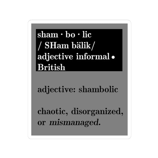 Shambolic Kiss-Cut Stickers | Fun & Quirky Decor for Rachal Maddow Lovers - Schmartypants
