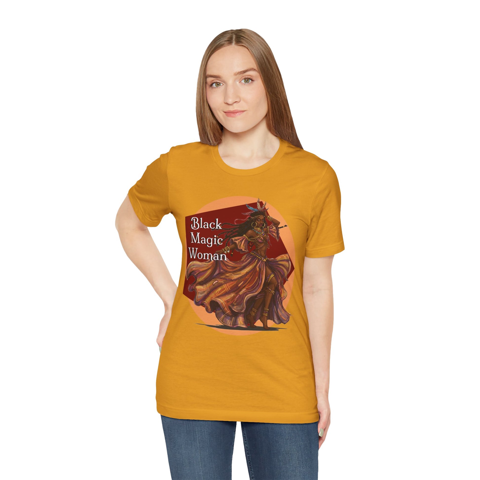 'Black Magic Woman' Tee, Witchy Apparel, Boho T-Shirt, Festival Outfit, Classic Rock Fans, Santana, Fleetwood Mac - Schmartypants