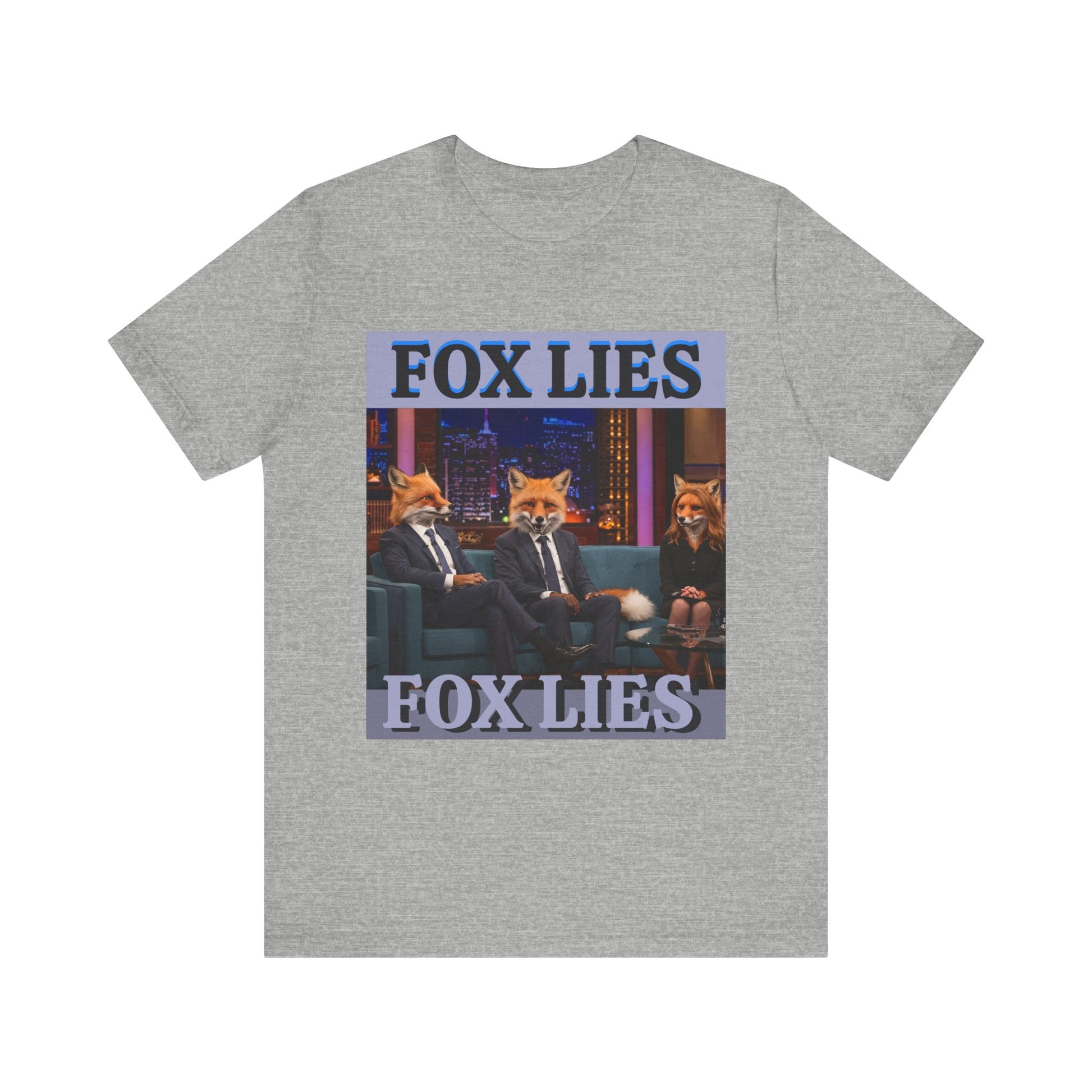 Humorous Fox Lies Tee - Unisex Jersey Short Sleeve T-Shirt - Protest Wear - Activist Tee - Schmartypants