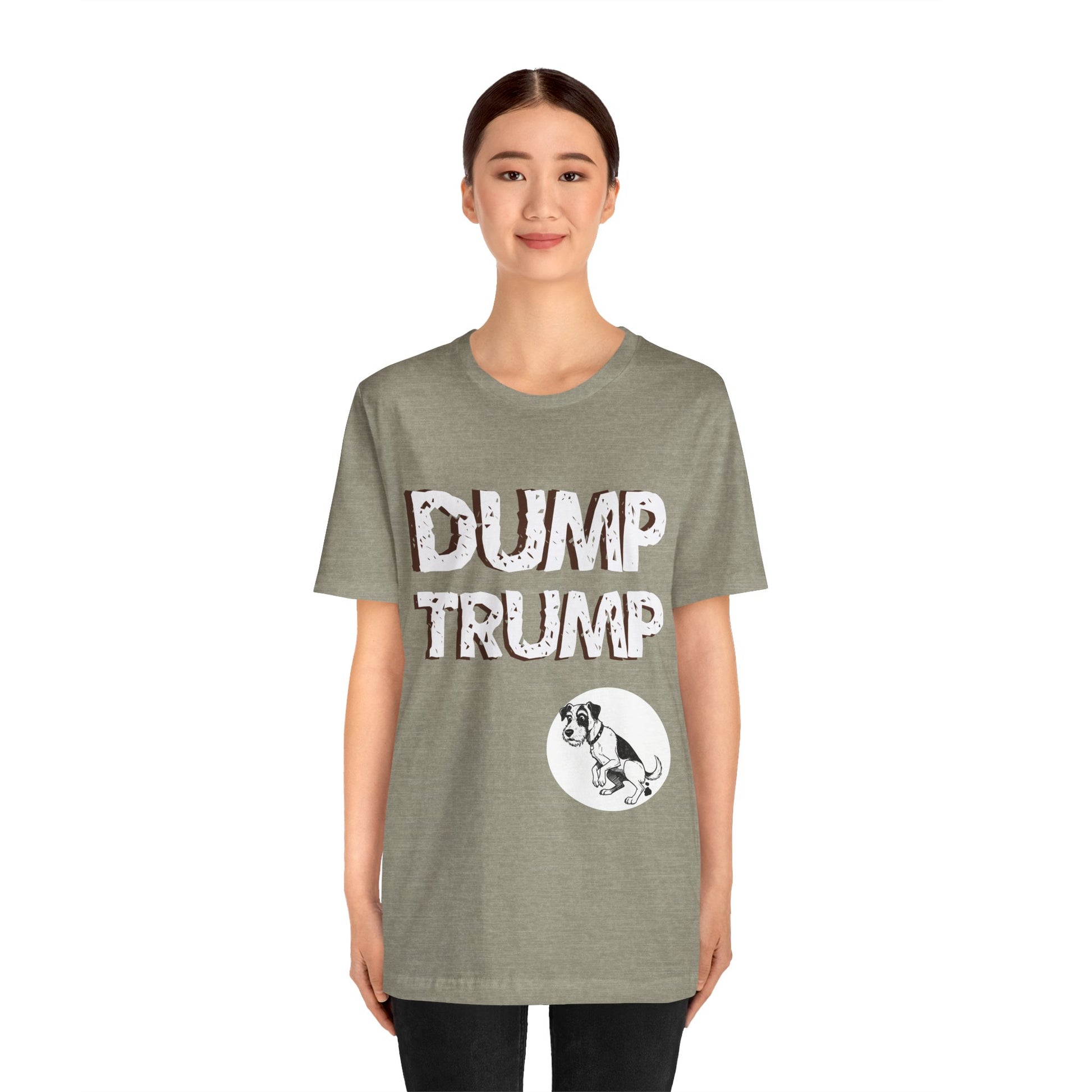 Funny Protest Unisex Jersey Tee - "Dump Trump" Graphic - Activist Wear - Schmartypants