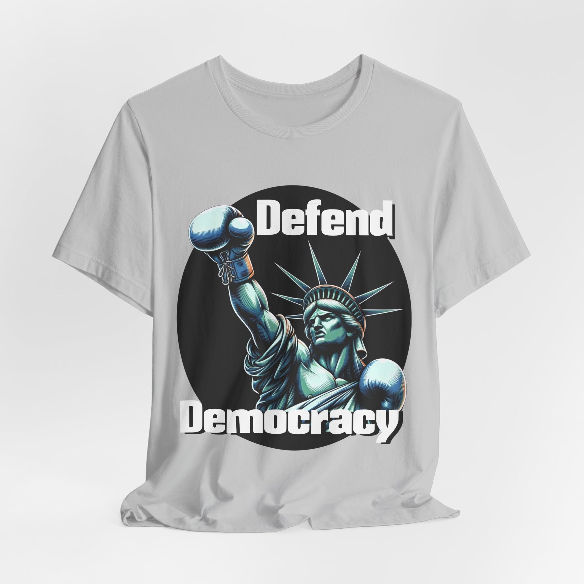 Defend Democracy Tee - Unisex Jersey Short Sleeve Shirt - Protest Wear - Activist Tee - Schmartypants
