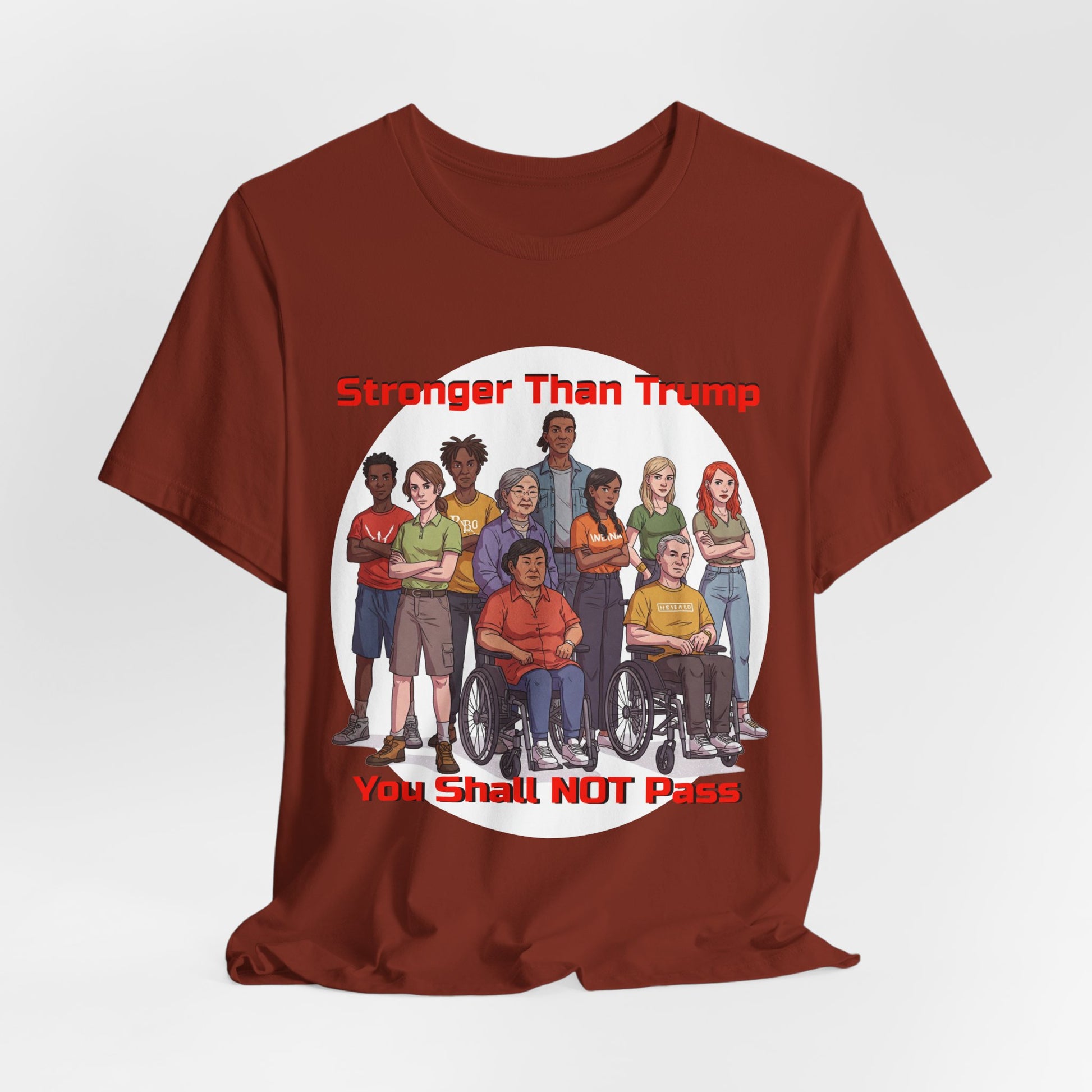 Stronger Than Trump Graphic Tee | Unisex Jersey Short Sleeve Shirt - Protest Tee - Activist Wear - Schmartypants