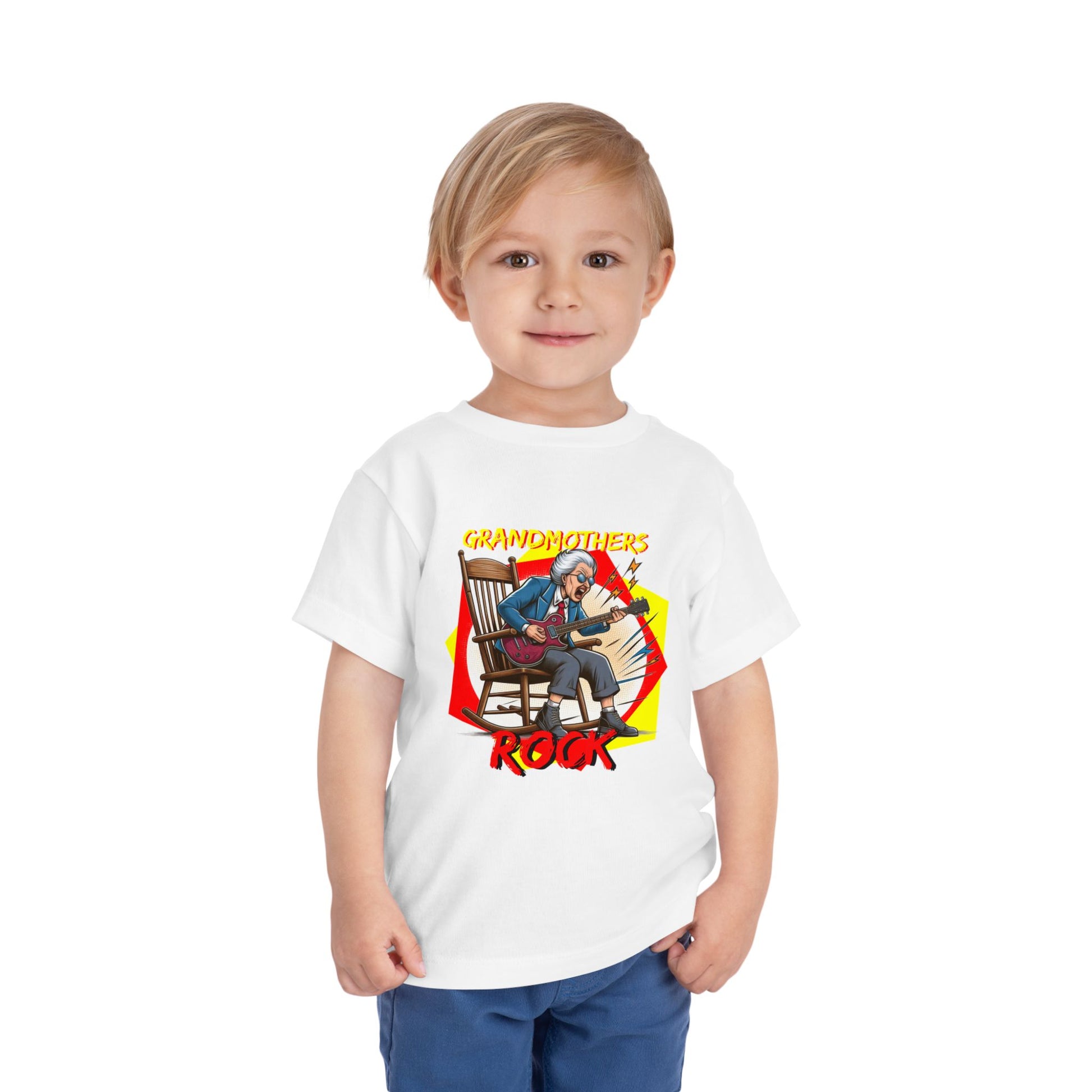 'Grandmothers Rock' Toddler T-Shirt - Funny Tee for Little Fans of the World's Best Grandmas - Schmartypants