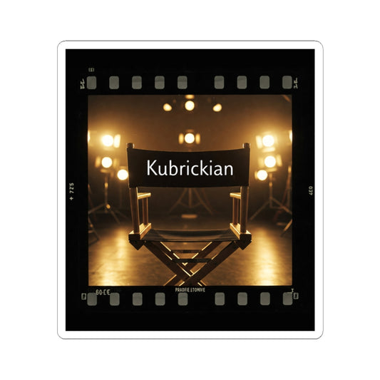 Cinema-Inspired Kiss-Cut Stickers | 'Kubrickian' Movie Director Design | Perfect for Film Lovers & Creative Souls, Stanley Kubrick fans - Schmartypants