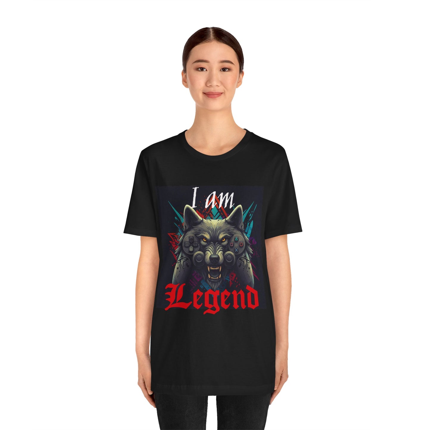 Wolf 'I Am Legend' Gamer T-Shirt, Video Game Controller Tee, Gamer Gift, Birthday Shirt, Game Night Apparel, Comic Con Top