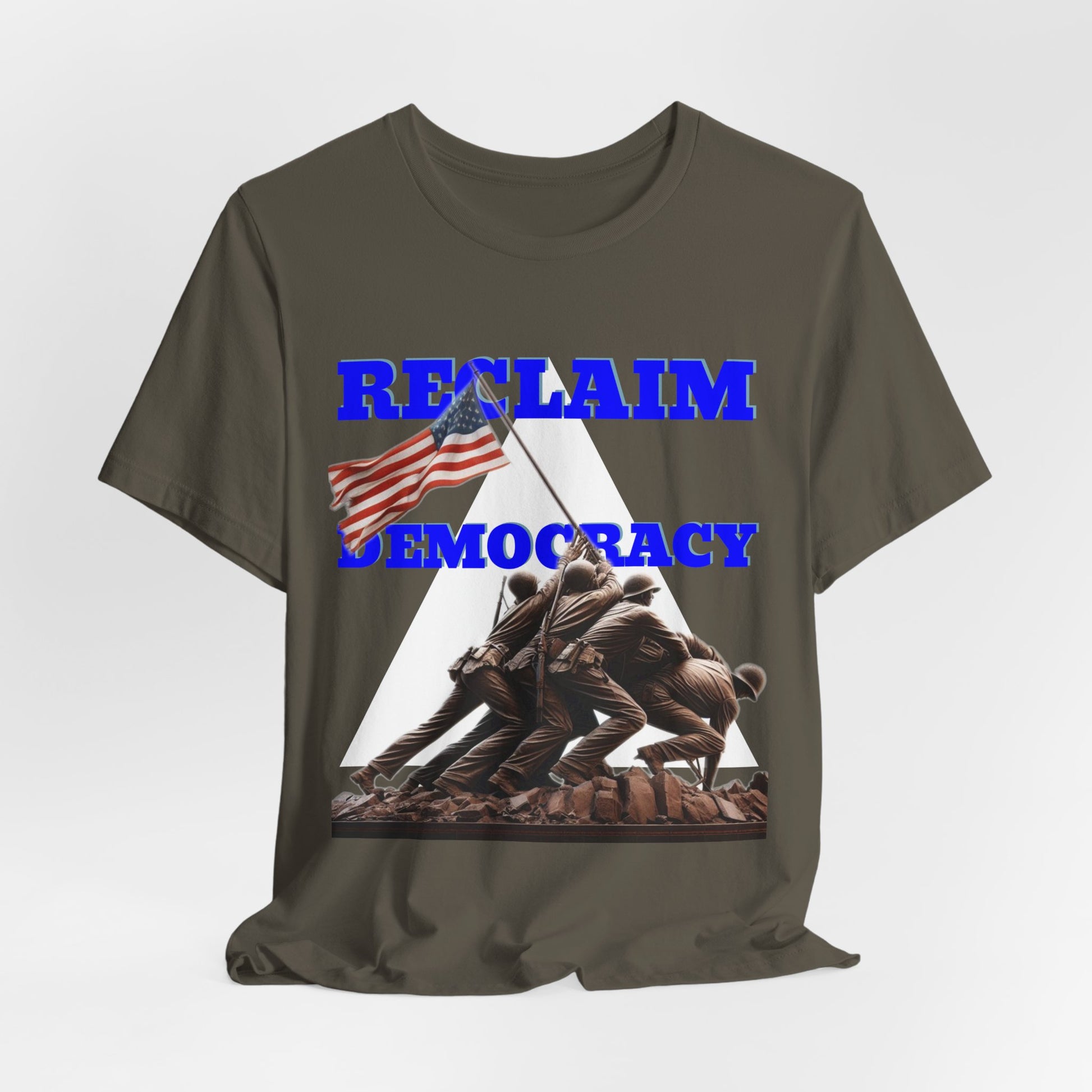 Reclaim Democracy Unisex Jersey Tee - Soft Cotton Activist Shirt - Protest Wear - Schmartypants