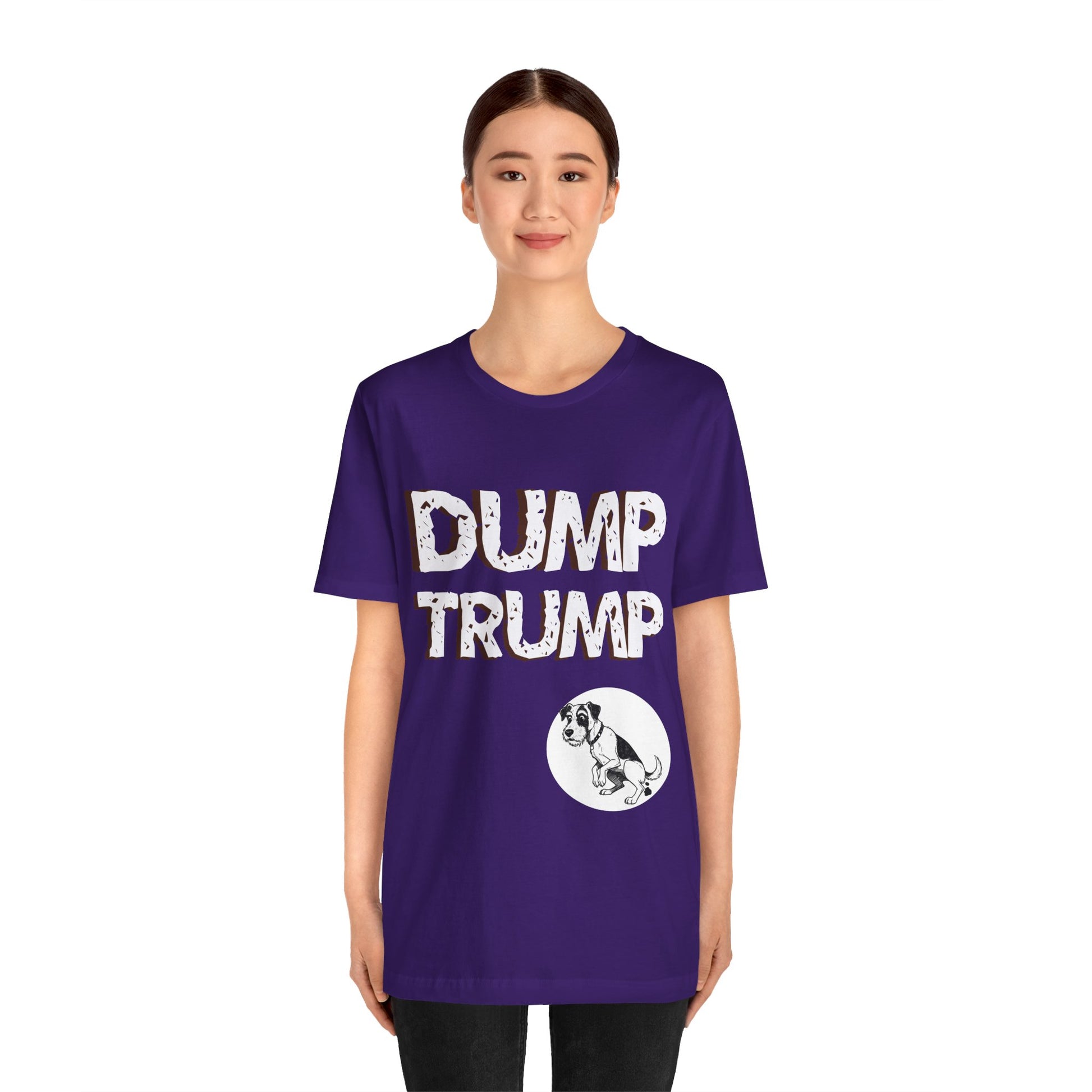 Funny Protest Unisex Jersey Tee - "Dump Trump" Graphic - Activist Wear - Schmartypants