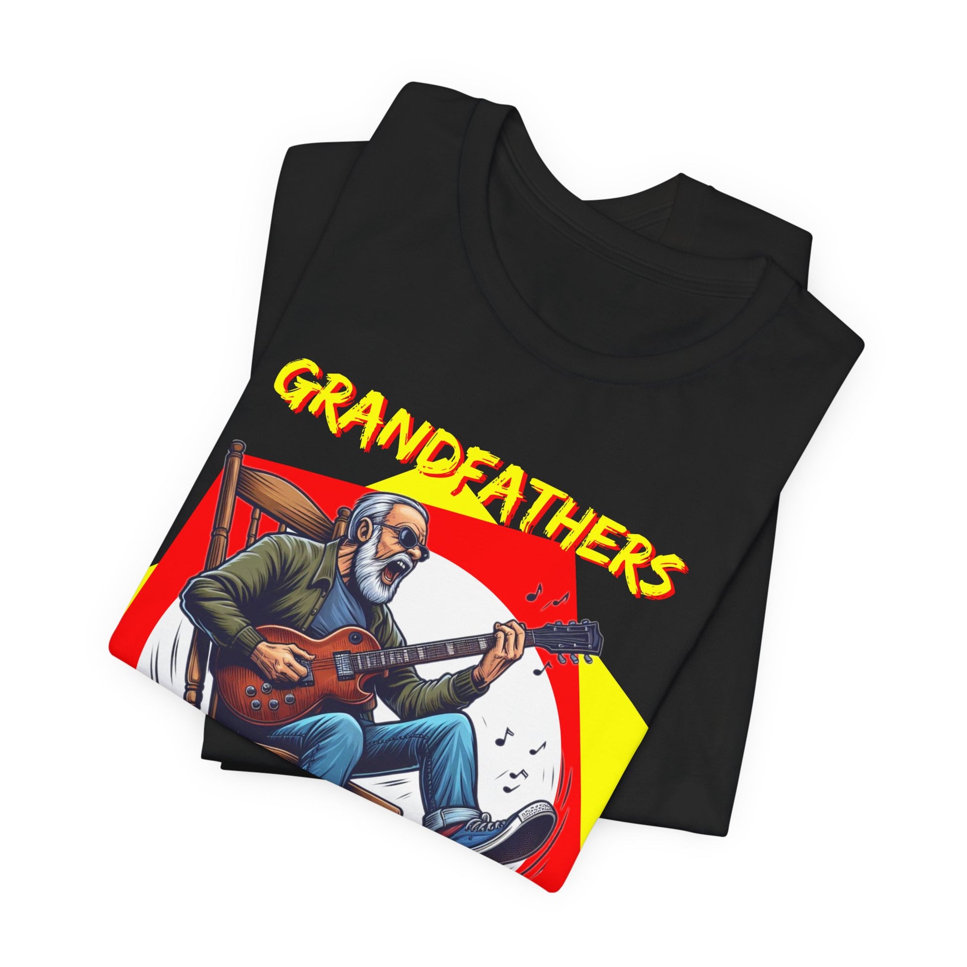 Grandfathers Rock Unisex Tee | Funny, Cool Graphic T-Shirt for Music Lovers, Birthdays, Father's Day - Schmartypants