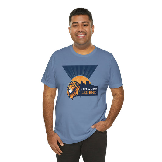 Orlando Legend Unisex Tee, Casual Graphic Tee, Lion Design Shirt, Gift for Fans, Everyday Wear, Florida Souvenir T-shirt
