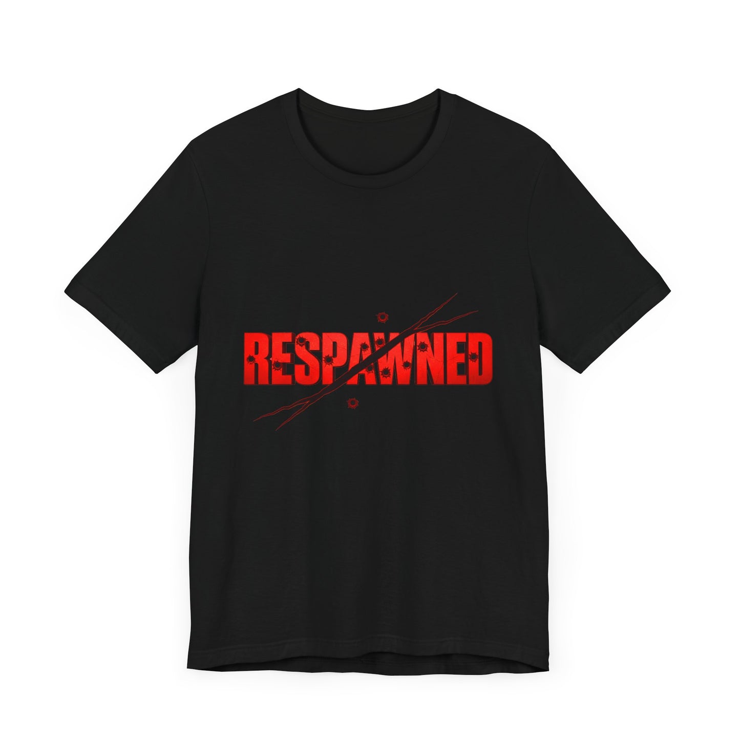 Respawned Gaming Short Sleeve Tee | Unisex, Casual Wear, Gamer Shirt, Gift for Gamers, Black T-Shirt