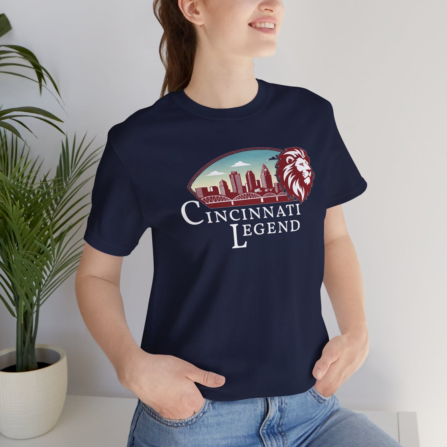 Cincinnati Legend Unisex Tee | Casual Graphic Shirt, Gift for Sports Fans, Urban Style Apparel, Festival Outfit, Souvenir Wear