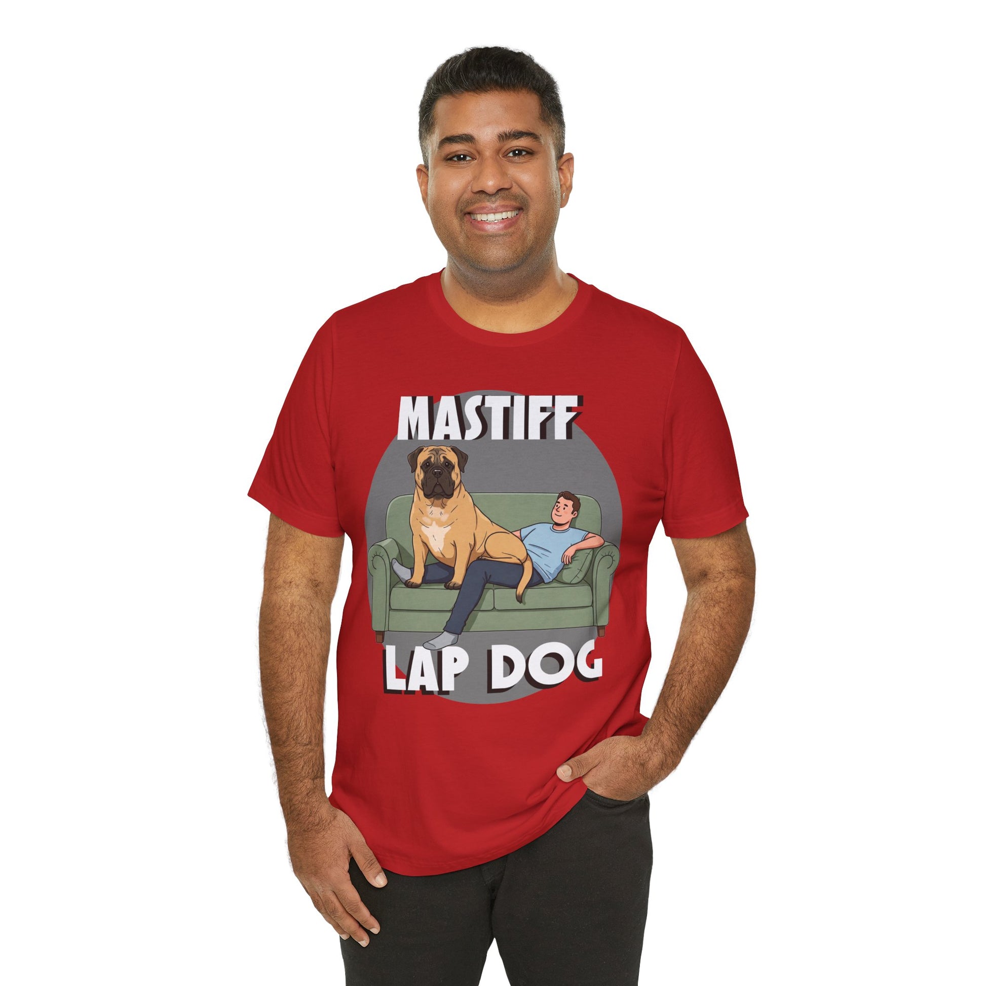 Mastiff Lap Dog Tee | Funny Dog Lover Shirt, Pet Owner Gift, Casual Wear, Birthday Present, Animal Lover Apparel - Schmartypants