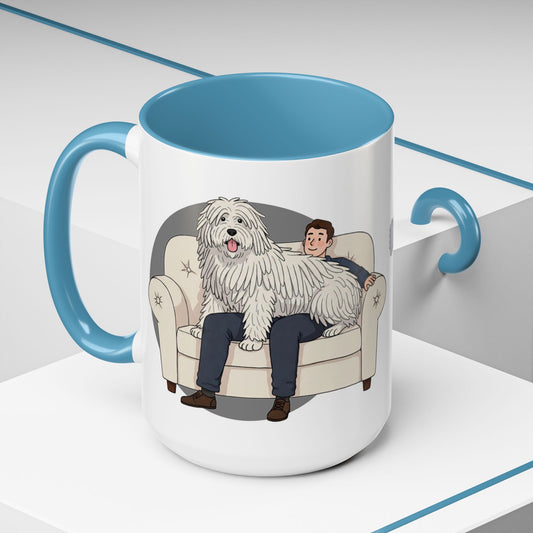 Komondor Lap Dog Coffee Mug - Funny Animal Lover Gift - Schmartypants