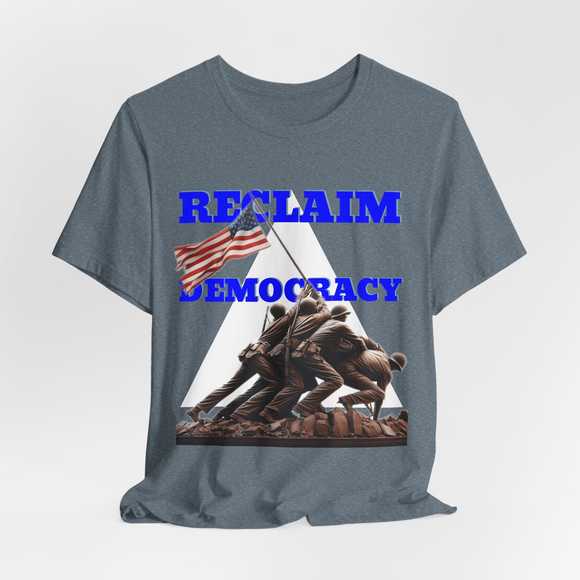 Reclaim Democracy Unisex Jersey Tee - Soft Cotton Activist Shirt - Protest Wear - Schmartypants