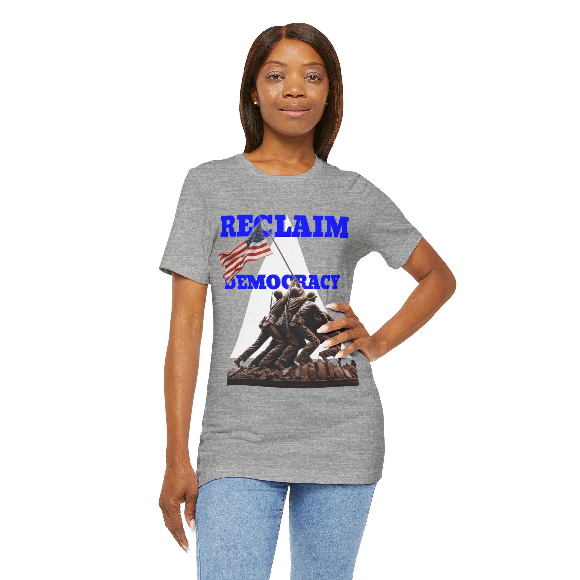Reclaim Democracy Unisex Jersey Tee - Soft Cotton Activist Shirt - Protest Wear - Schmartypants