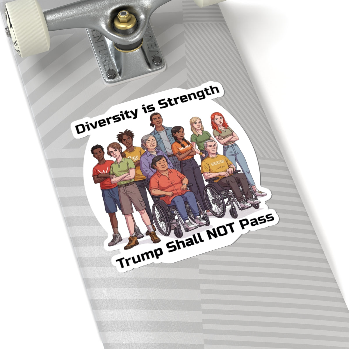 Diversity is Strength Kiss-Cut Stickers – Empowering Design for Activism and Awareness - Schmartypants