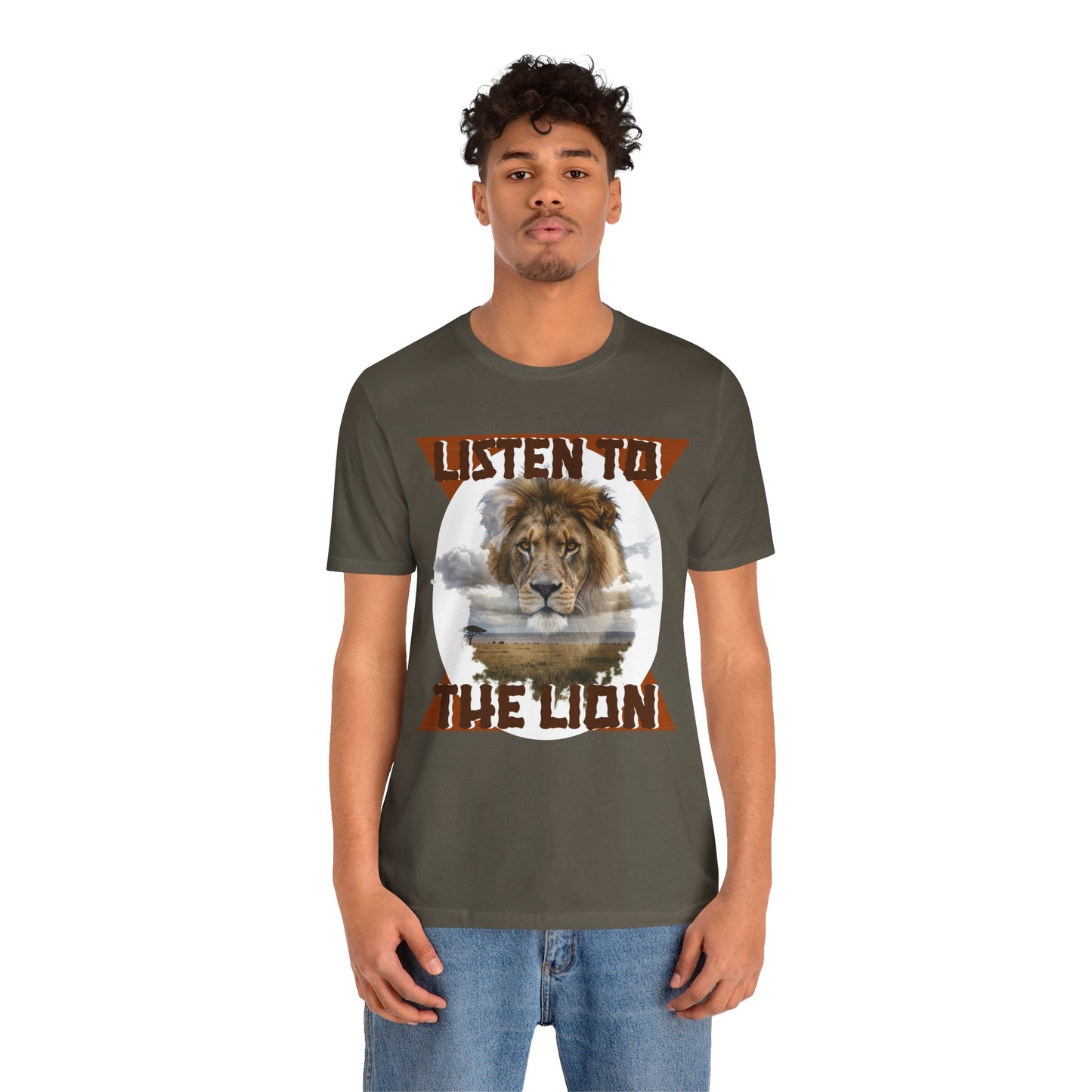Listen to the Lion Unisex Tee, Casual T-Shirt, Wildlife Lover Gift, Nature Enthusiast Apparel, Birthday Present, Adventure Wear, Van Morrison Fans - Schmartypants