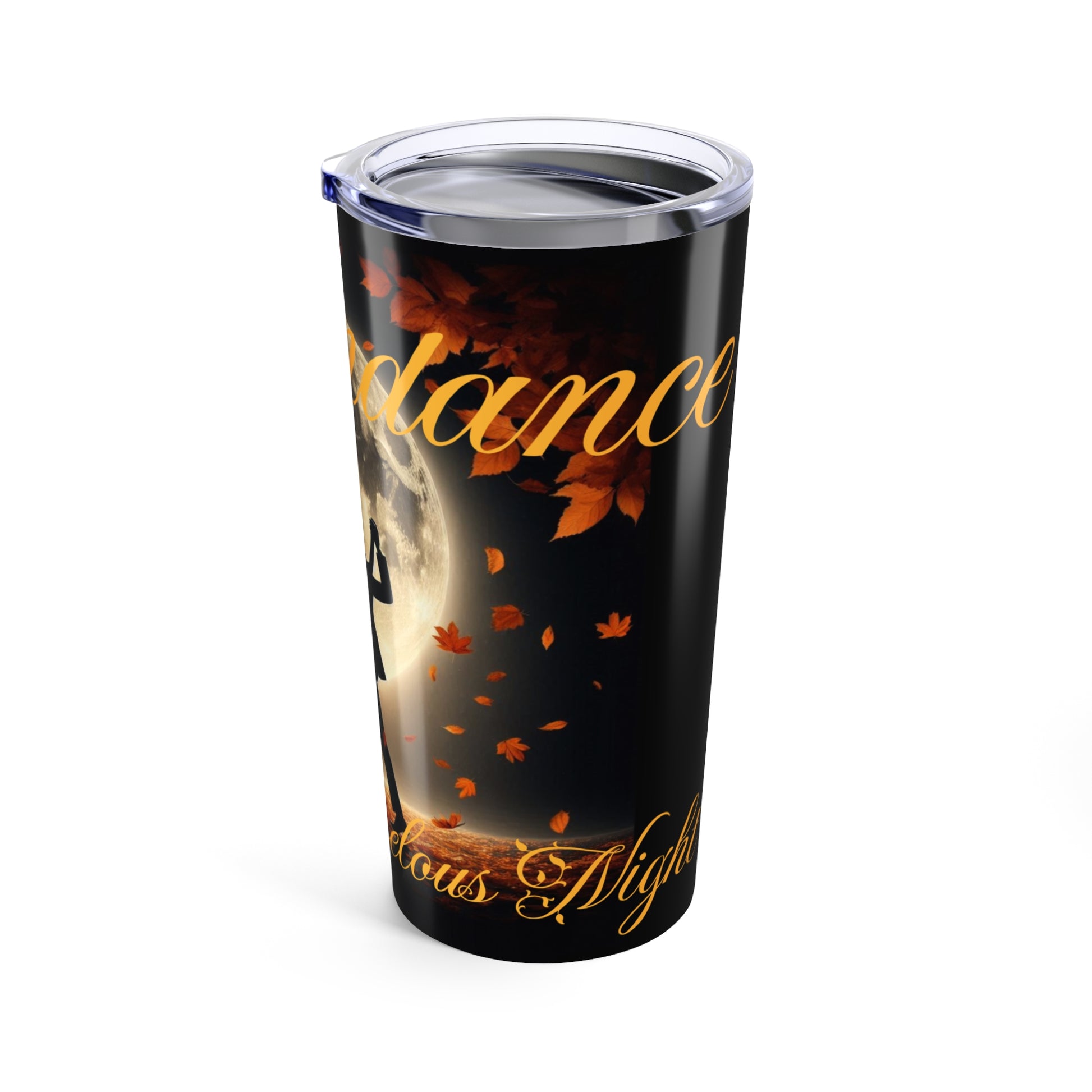 Romantic Autumn Moondance 20oz Tumbler - Perfect for Cozy Nights & Special Celebrations, Gift for Van Morrison and Music Lovers - Schmartypants