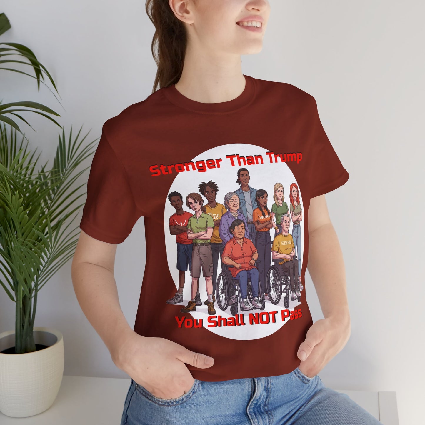 Stronger Than Trump Graphic Tee | Unisex Jersey Short Sleeve Shirt - Protest Tee - Activist Wear - Schmartypants