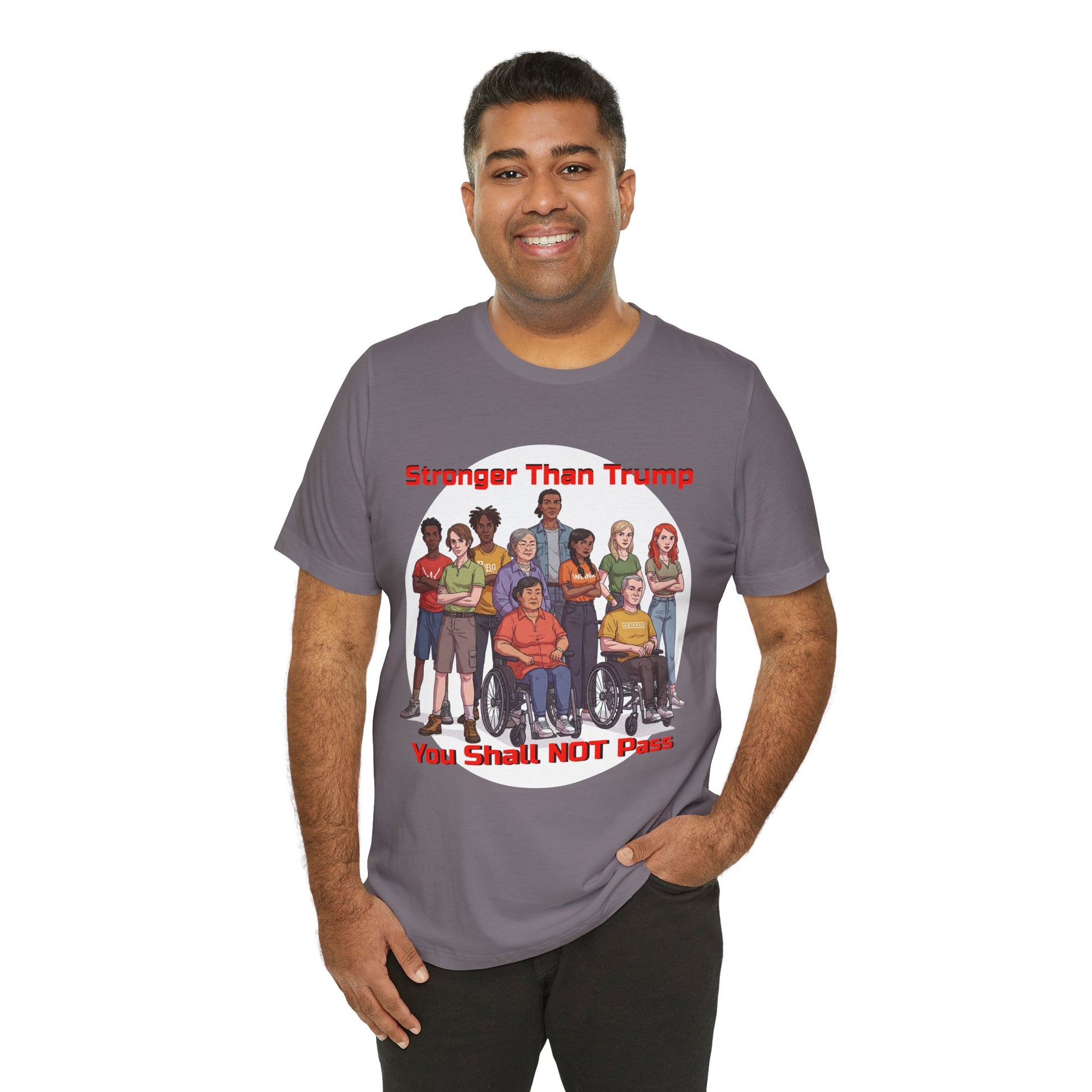 Stronger Than Trump Graphic Tee | Unisex Jersey Short Sleeve Shirt - Protest Tee - Activist Wear - Schmartypants