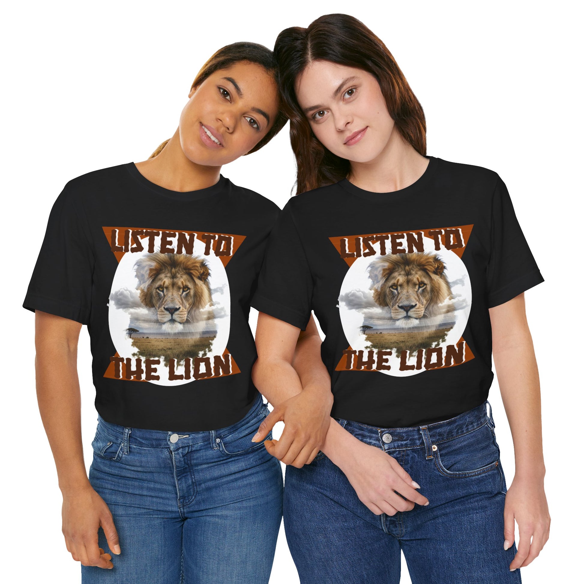 Listen to the Lion Unisex Tee, Casual T-Shirt, Wildlife Lover Gift, Nature Enthusiast Apparel, Birthday Present, Adventure Wear, Van Morrison Fans - Schmartypants