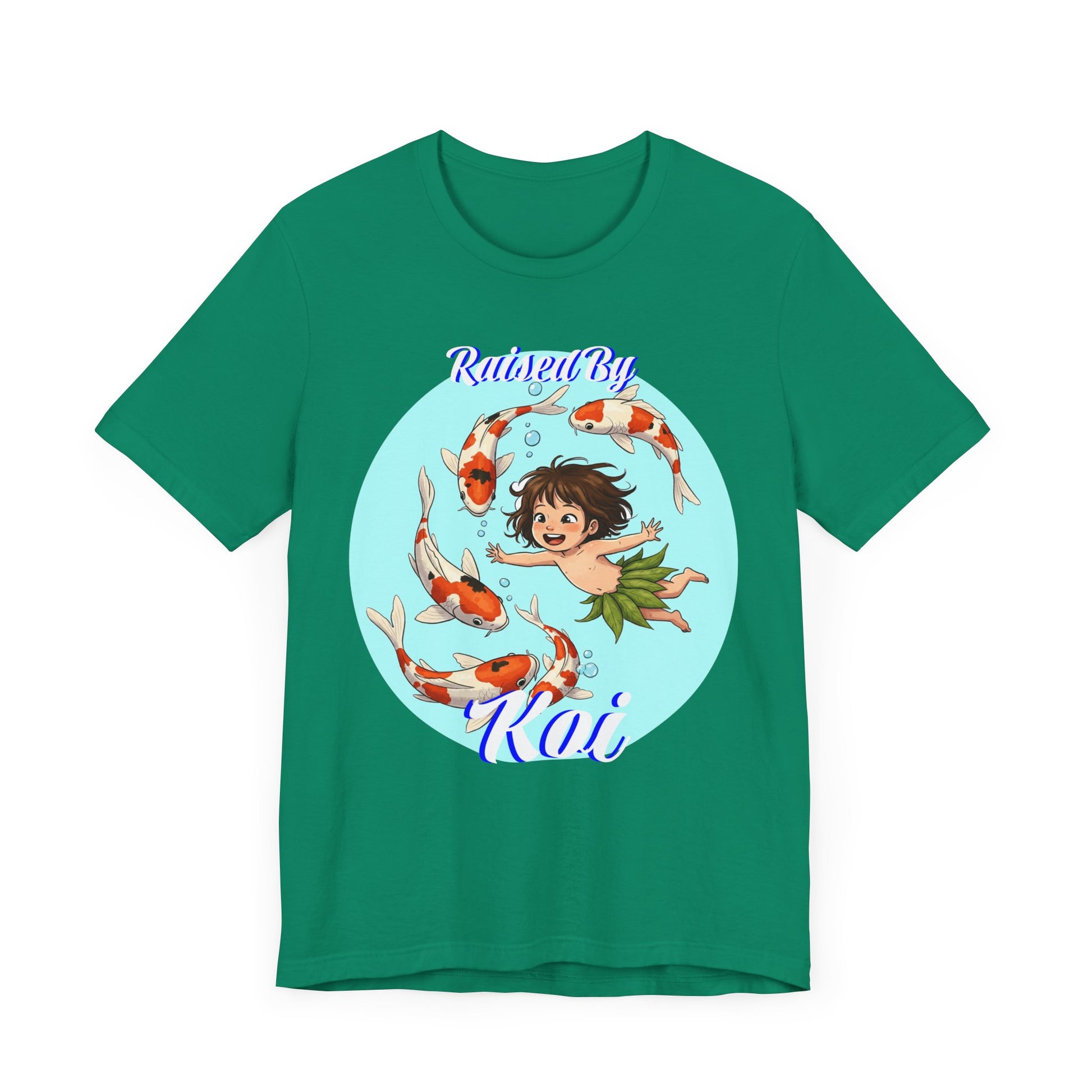 Koi Fish Art Tee, Playful Graphic Shirt, Unisex Summer T-Shirt, Anime Inspired Apparel, Fun Gift for Kids and Teens - Schmartypants