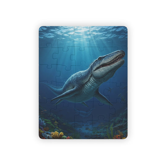 Kronosaur Pre-Jurassic Era Marine Reptile Dinosaur Ocean Puzzle for Kids - Fun 30-Piece Activity, Educational Gift, Kids' Game