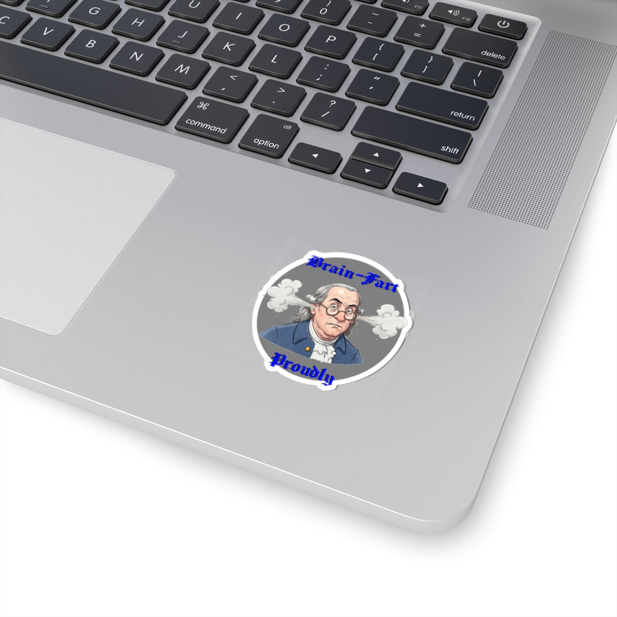 Funny Brain-Fart Proudly Stickers | Humorous Design for Laptops & Journals - Schmartypants