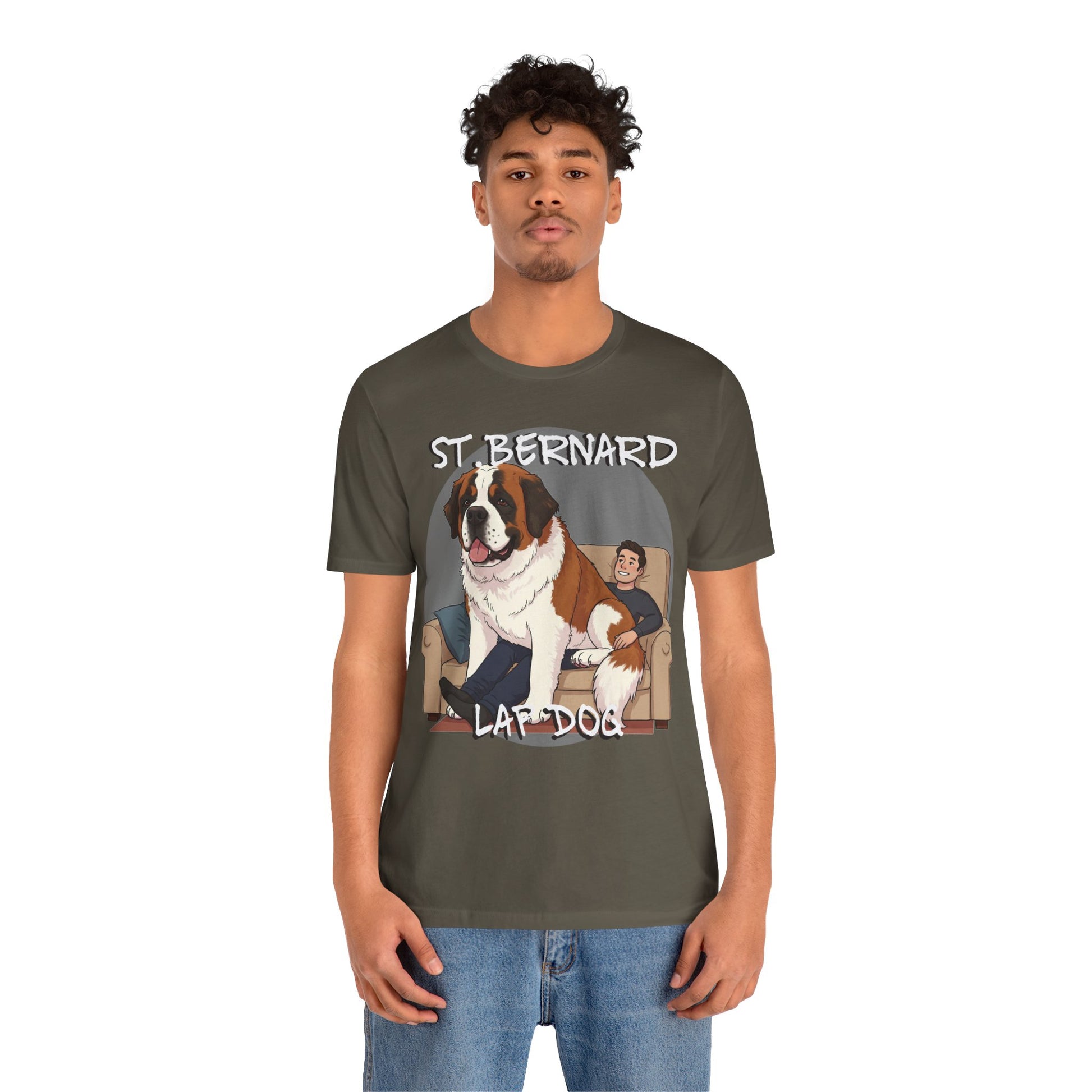 St. Bernard Funny Dog Tee - Unisex Jersey Short Sleeve T-Shirt - Schmartypants